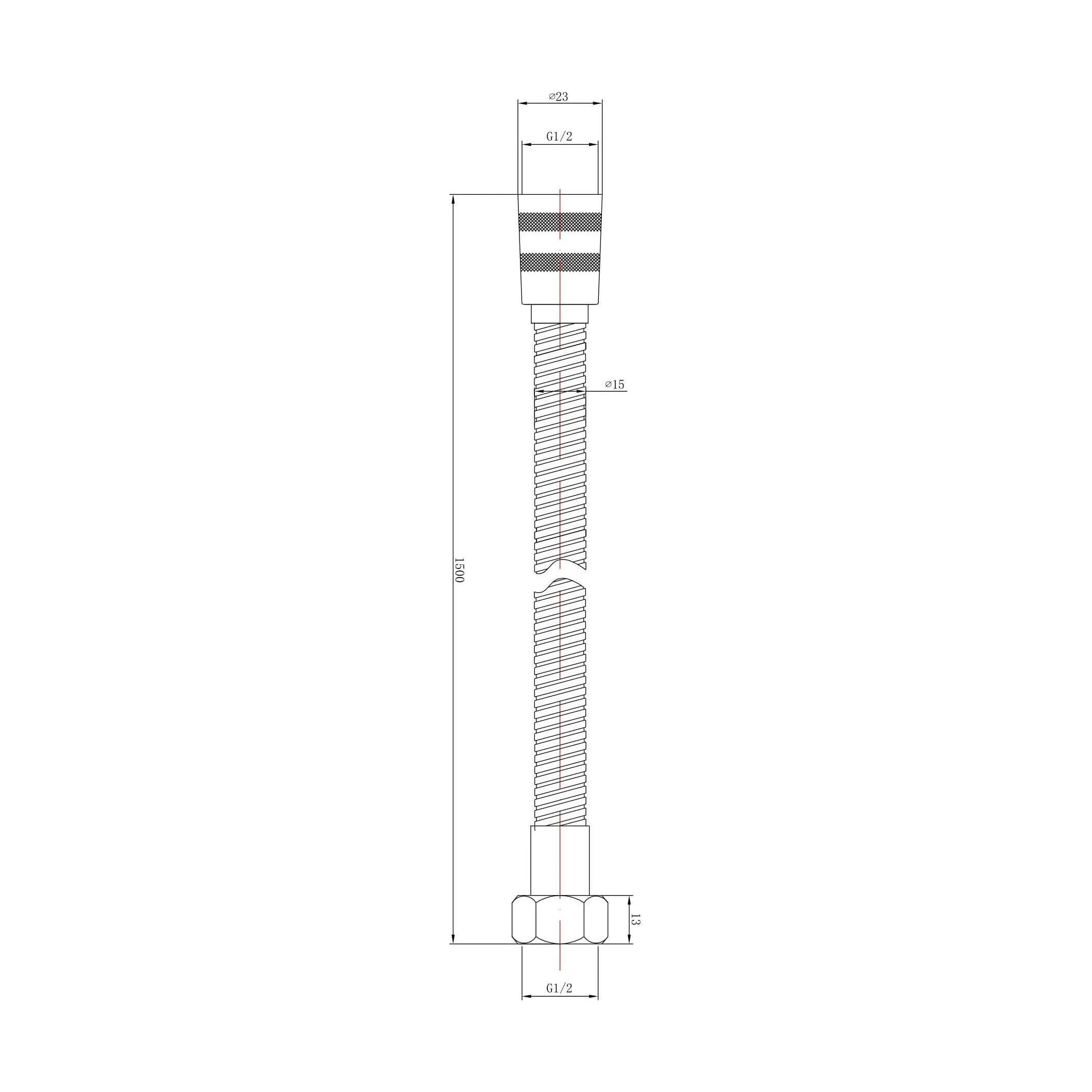 Contemporary 1.5m Shower Hose Flex - Image 7