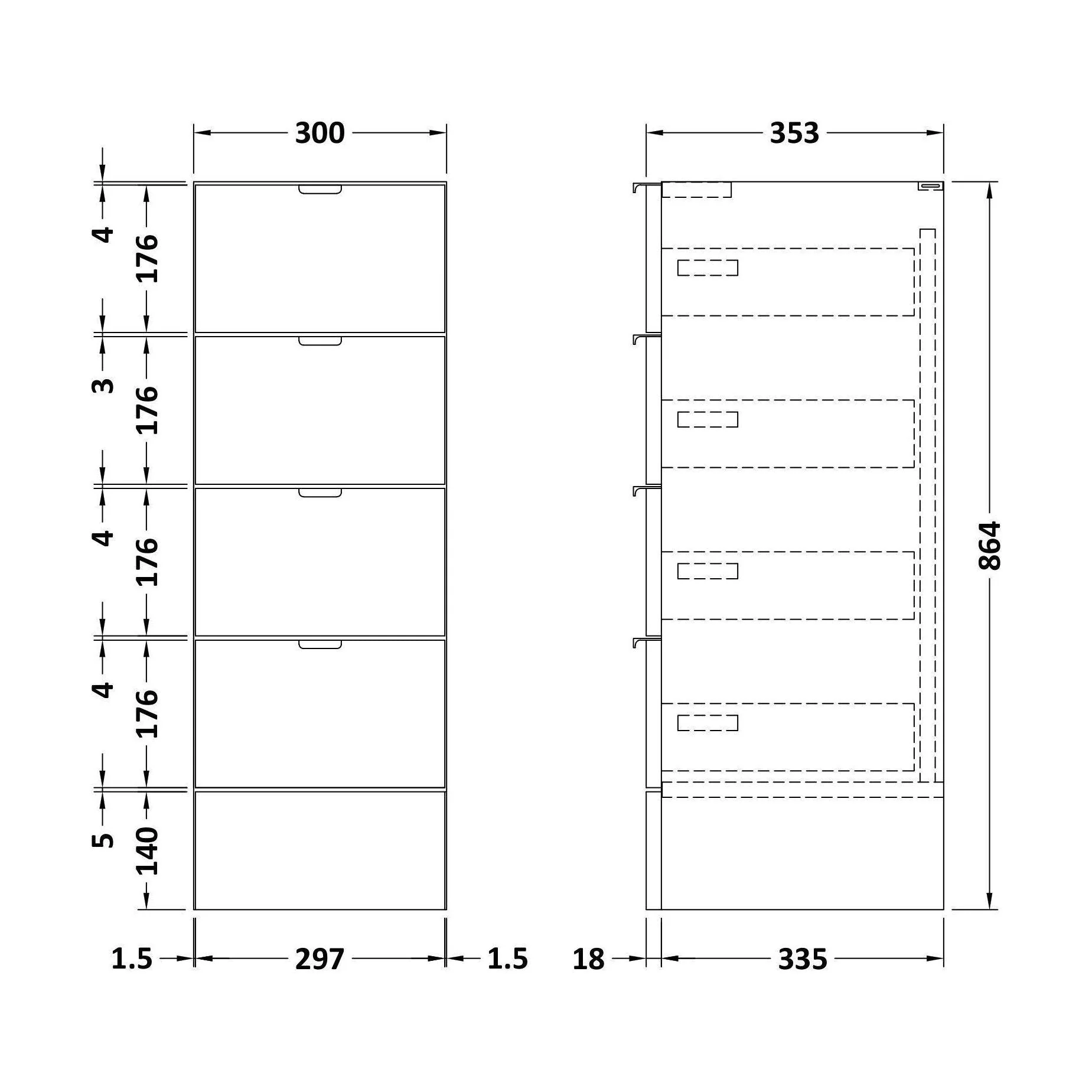 300 Drawer Unit Full Depth - Image 2