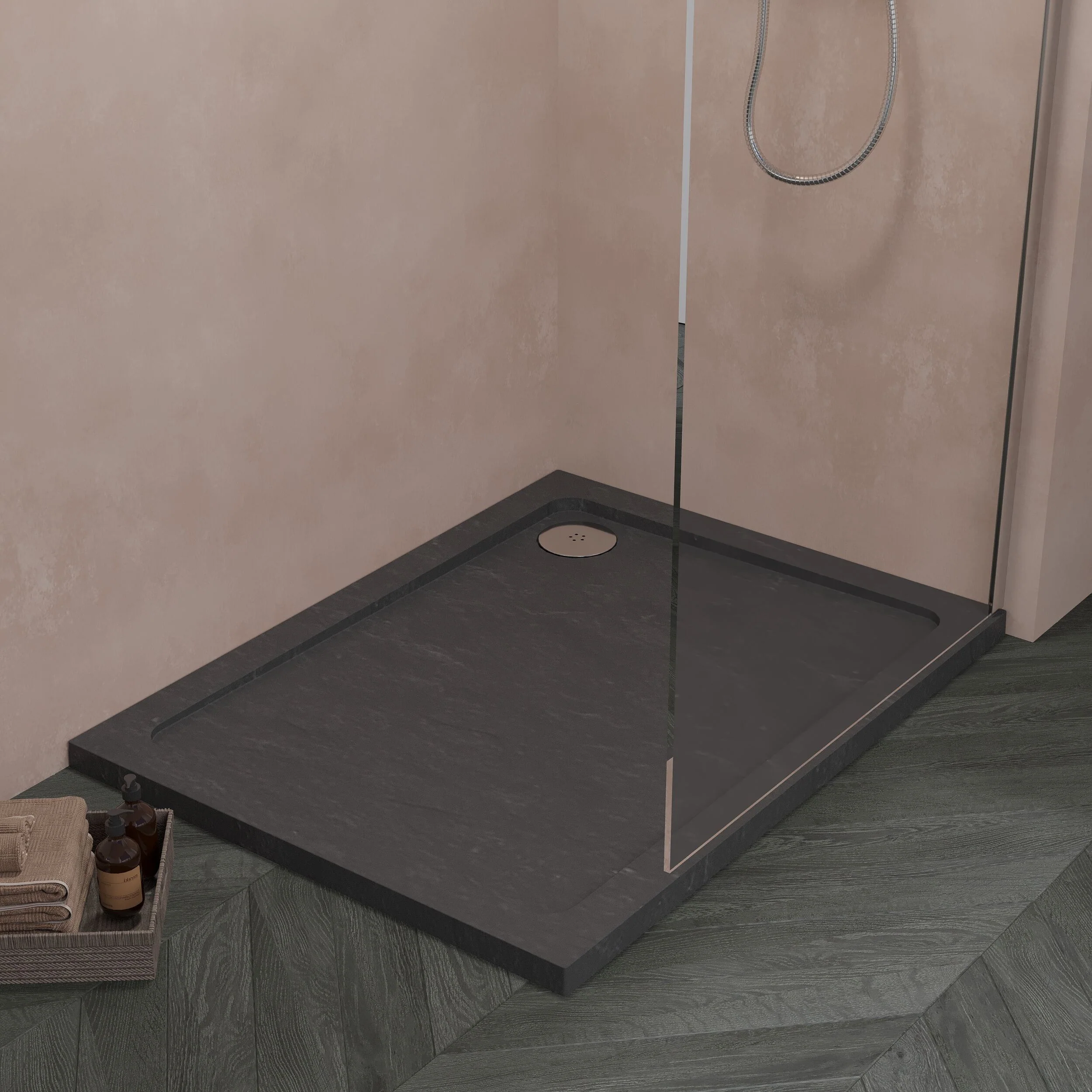 Balterley Shower Tray Modern Rectangular 40mm Profile Slimline, White or Grey - Multiple Sizes Available - Image 45