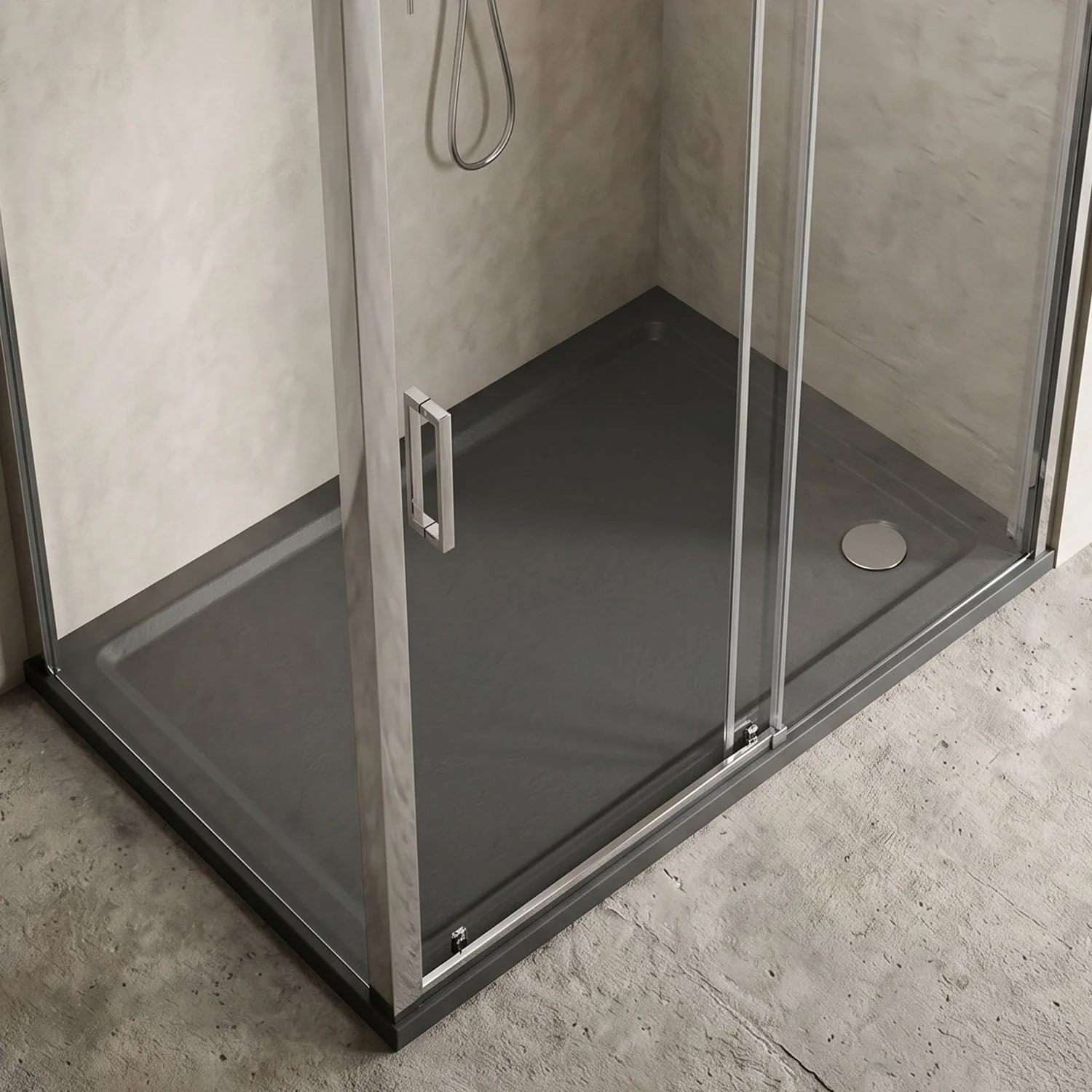 Balterley Shower Tray Modern Rectangular 40mm Profile Slimline, White or Grey - Multiple Sizes Available - Image 5