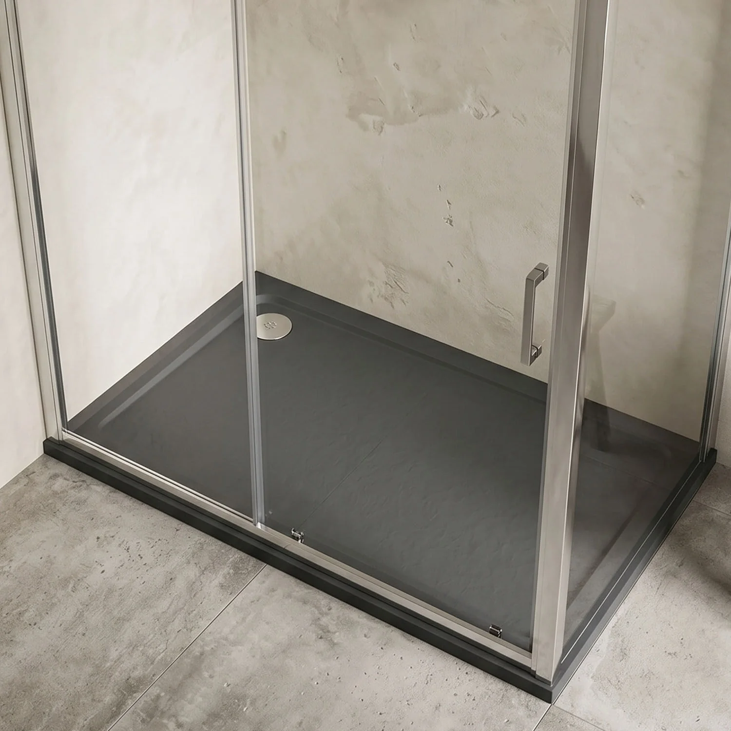 Balterley Shower Tray Modern Rectangular 40mm Profile Slimline, White or Grey - Multiple Sizes Available - Image 7