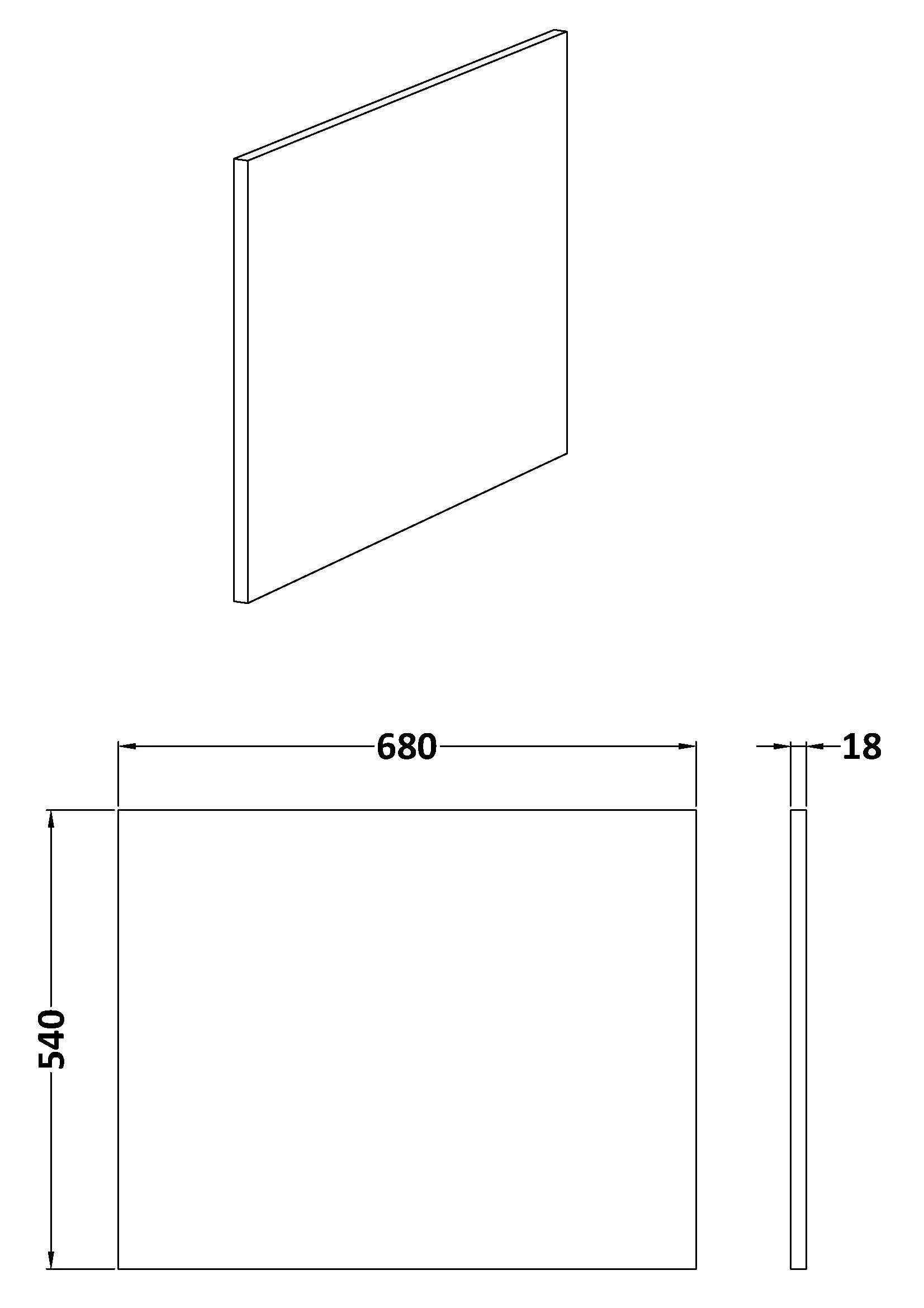 Contemporary 700mm Square Bath End Panel - Choice of Colour - Image 21