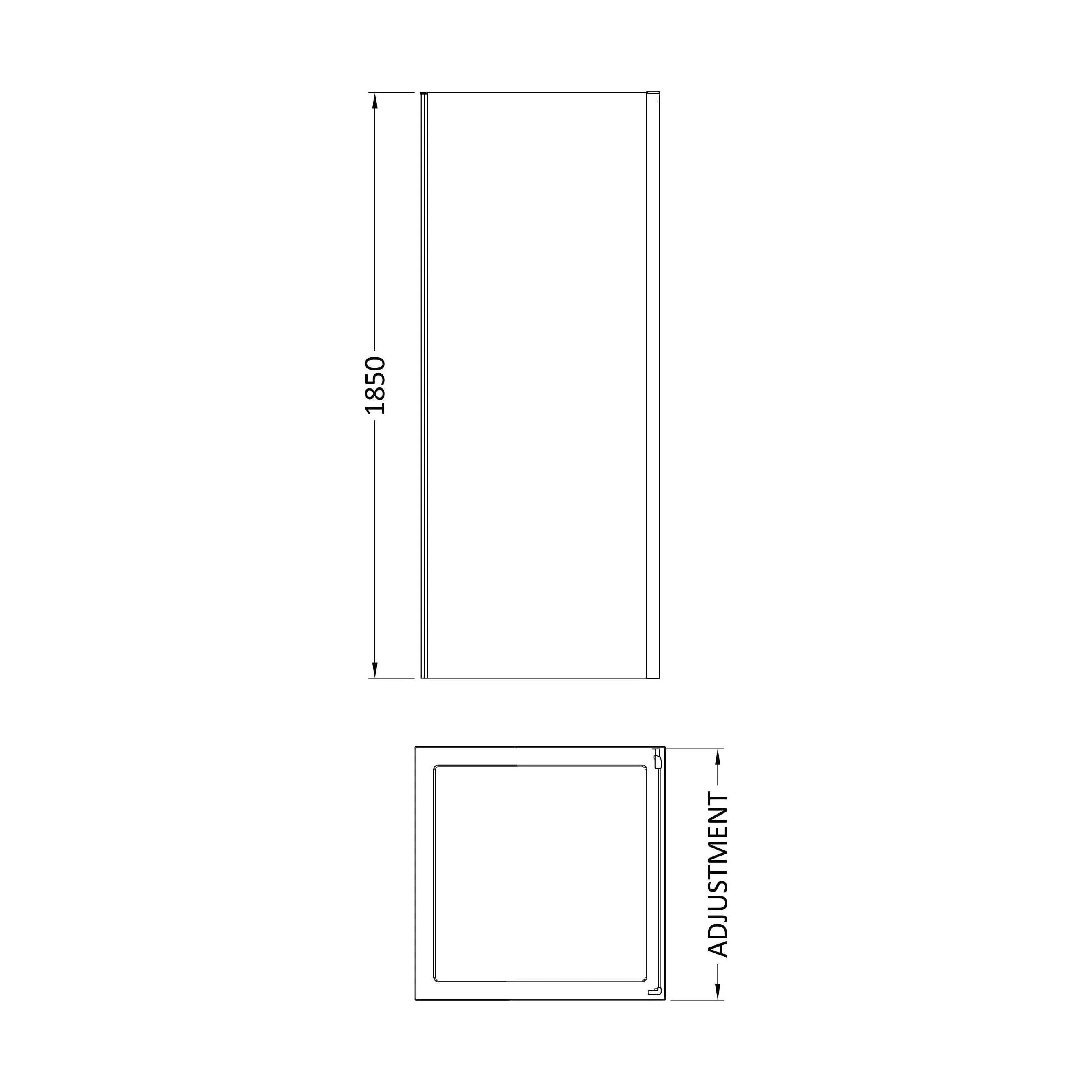 700x1850mm Side Panel - Image 2