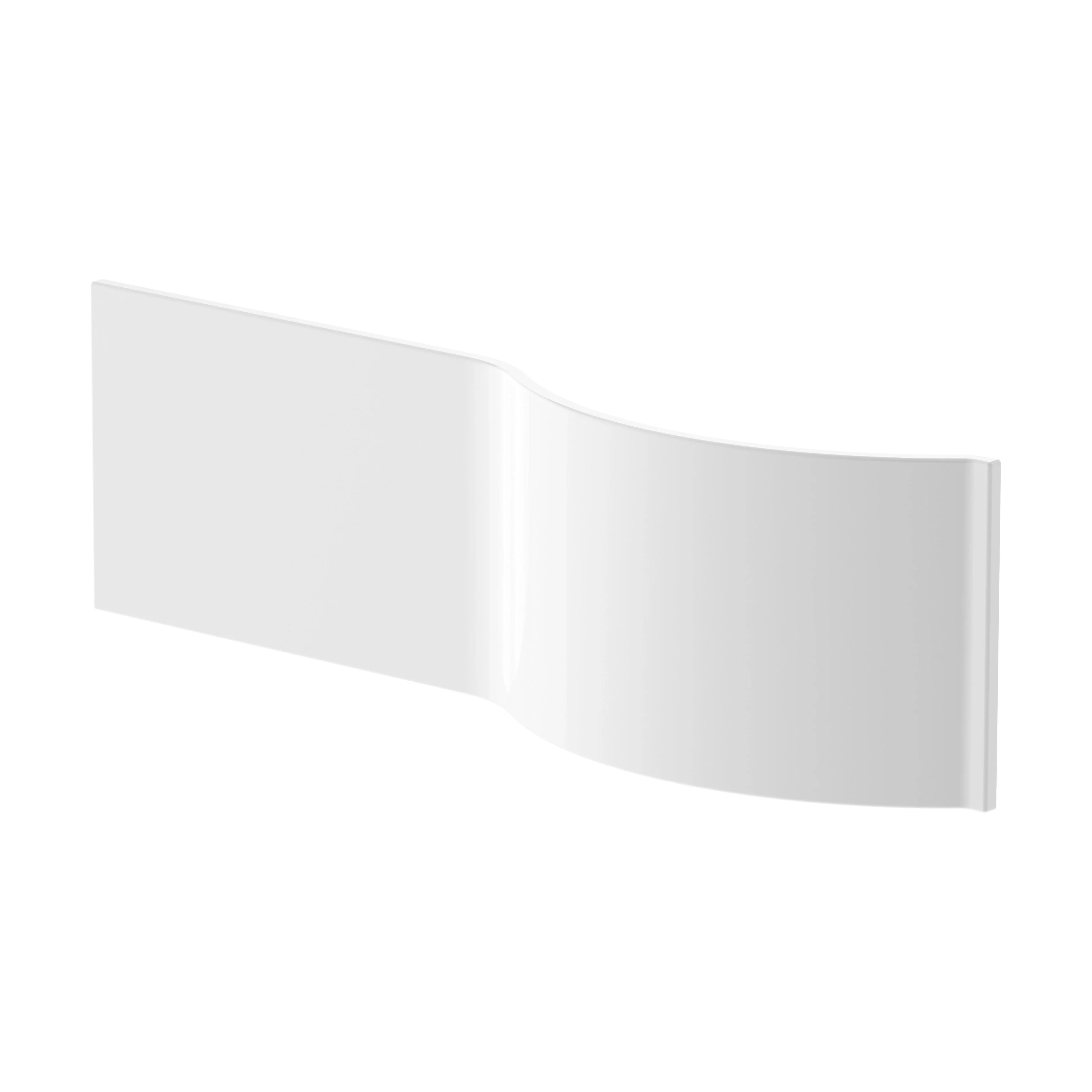 Contemporary Acrylic P-Shaped Front Bath Panel for Curved Shower Baths