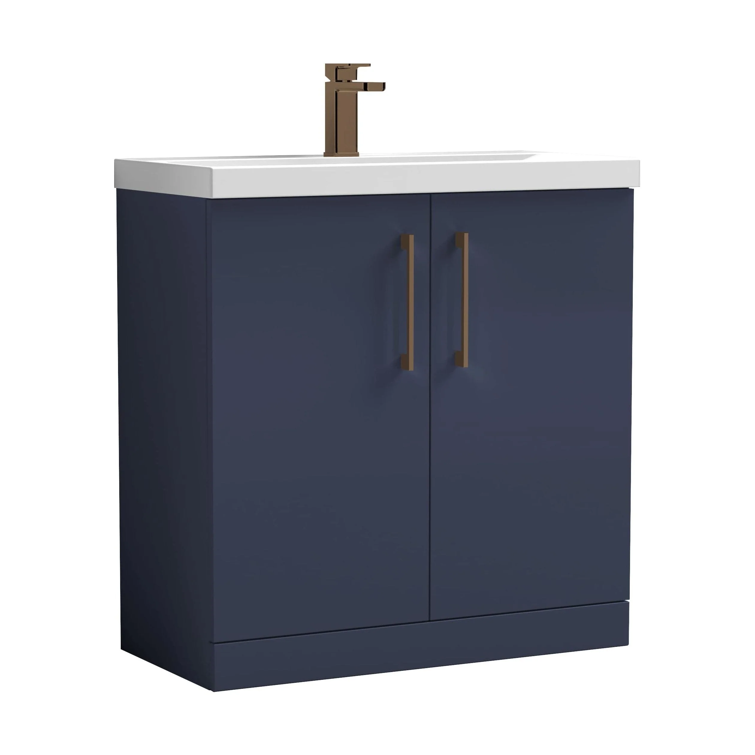Bramshall Floor Standing 2 Door Vanity Basin Unit with Mid-Edge Basin, 500mm, Choice of Colour and Handle Finish - Image 73