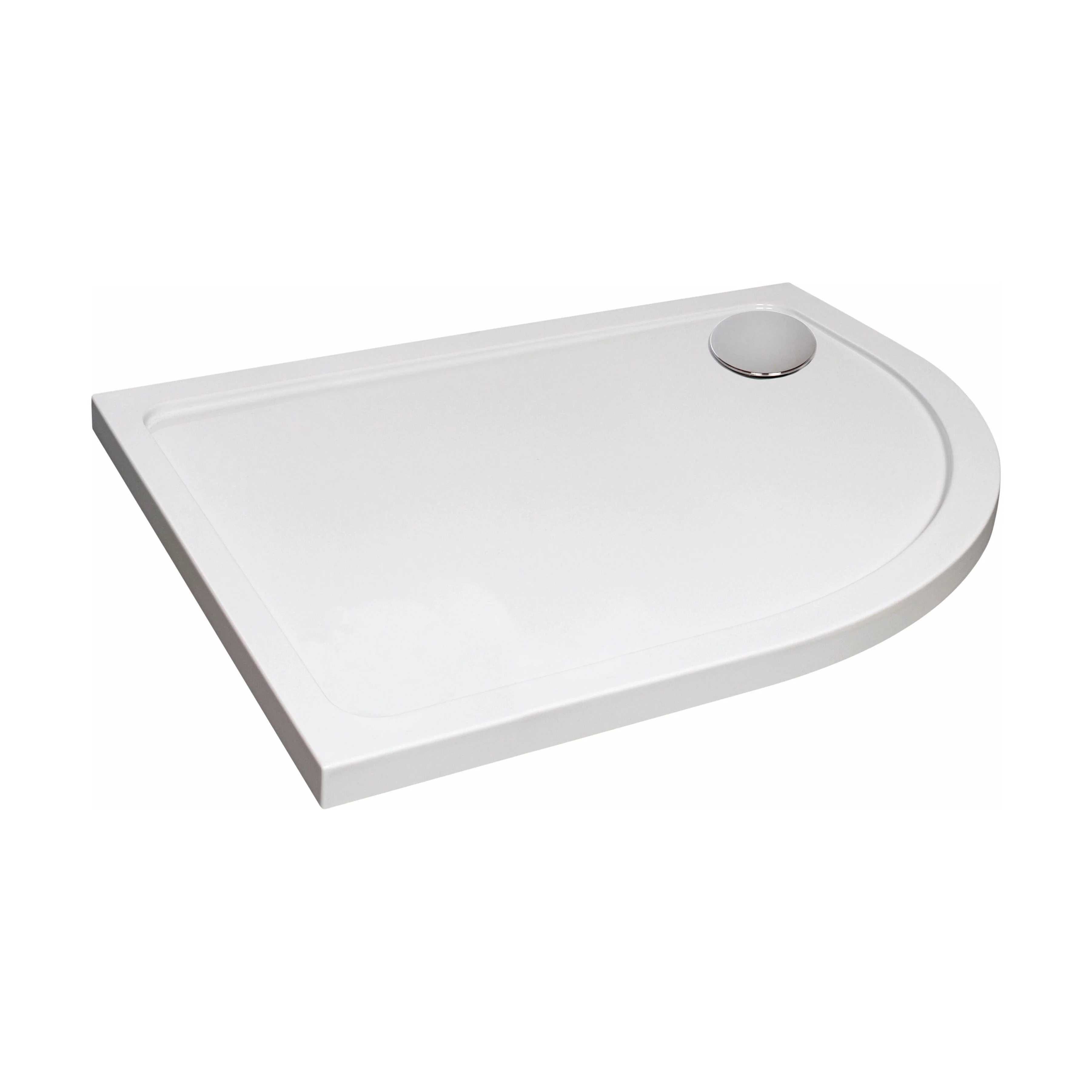Bathroom Offset Quadrant Shower Tray, Anti-Slip - Choice of Size and Orientation - Image 8