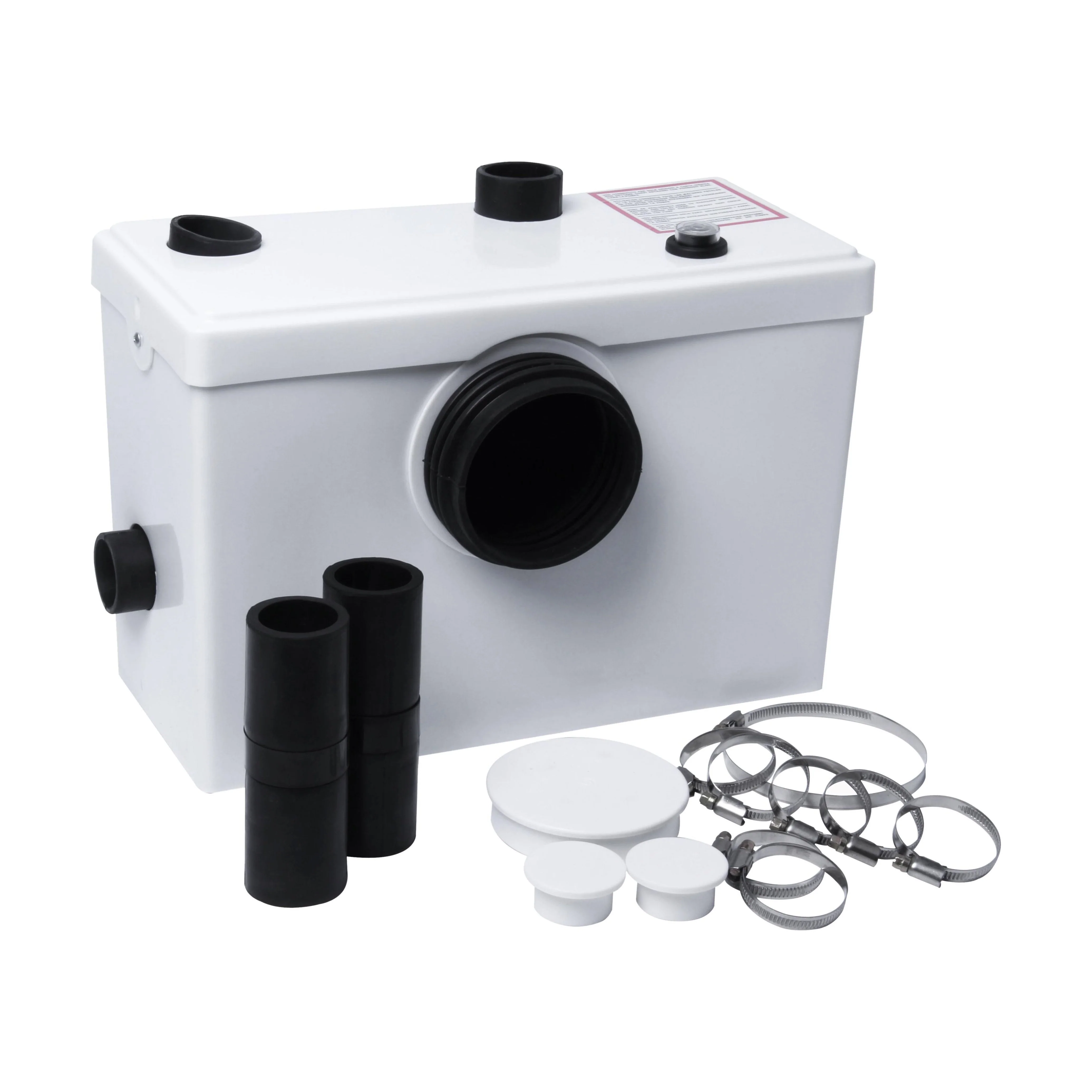 Bathroom 3 Inlet Macerator Waste Pump System, 600W, 270 x 398 x 230mm, White