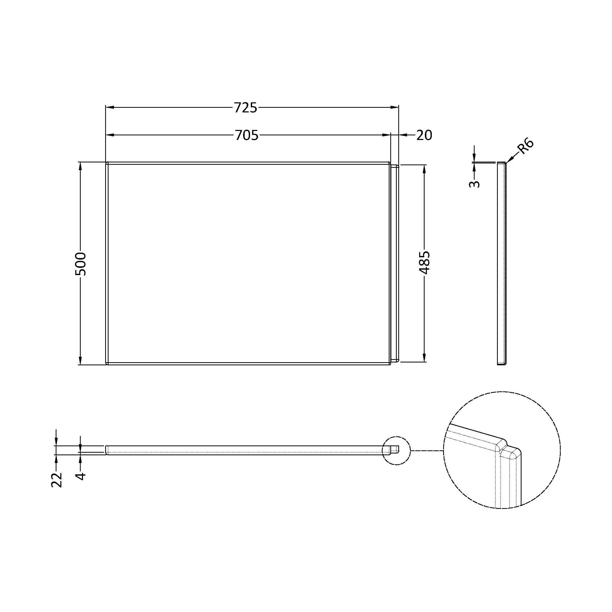 Acrylic Bath End Panel for Standard Bathtub Installations - Image 2