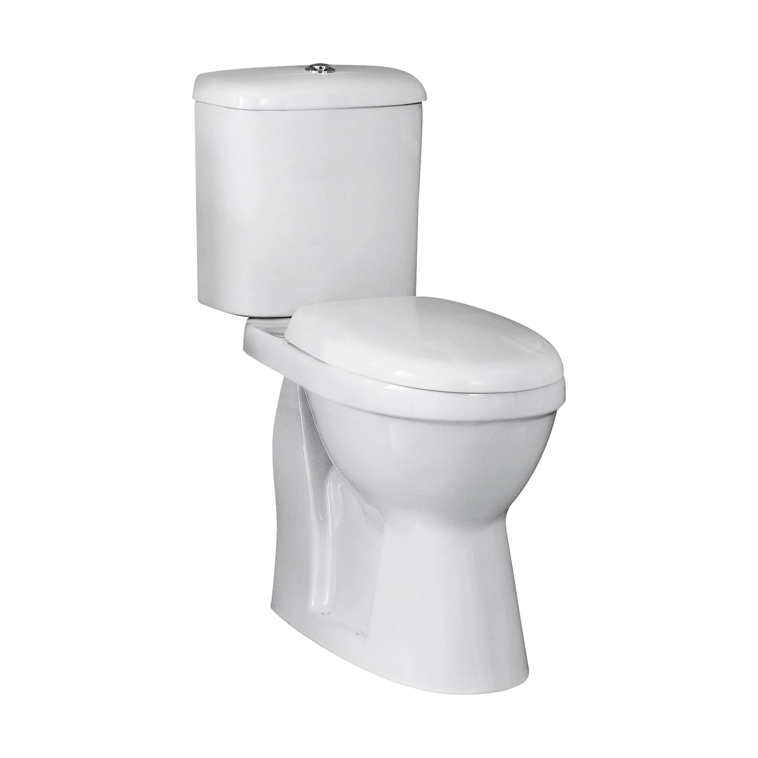 Dual Flush Comfort Height Toilet Pan, Cistern & Soft Close Seat - White