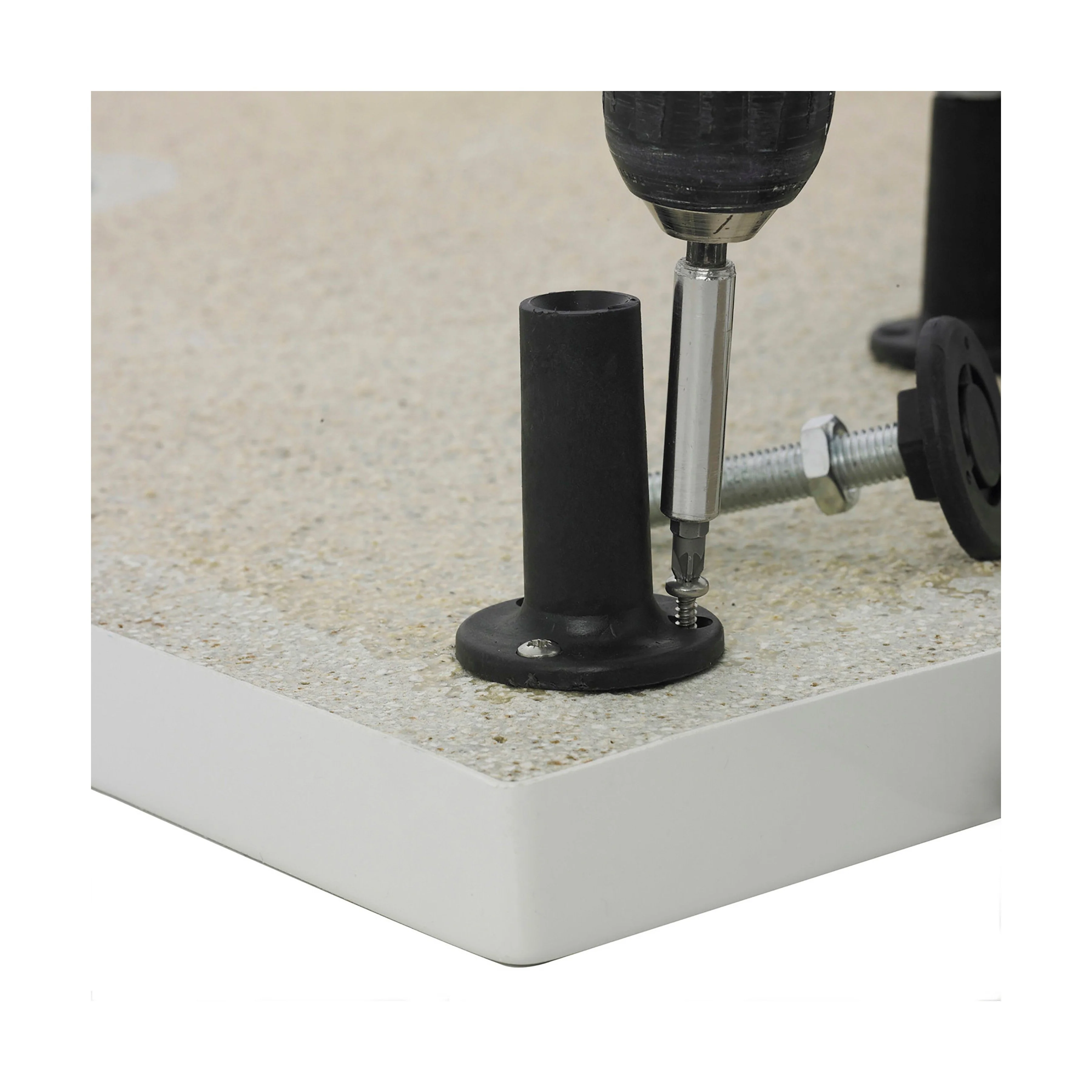 Shower Tray Leg Set & Plinth Kit - White - 1200mm x 900mm Panel