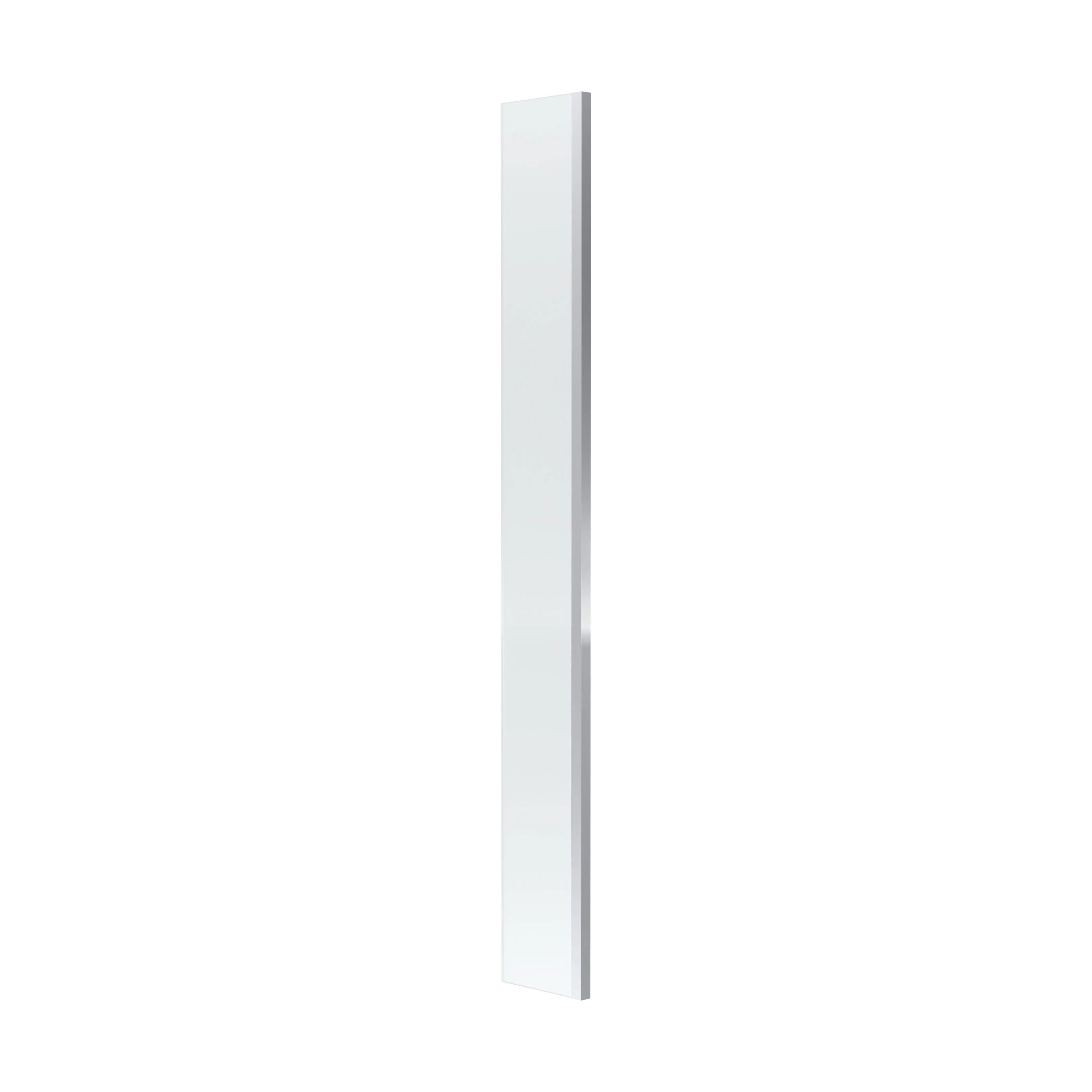 Balterley 8mm Toughened Safety Glass Wetroom Return Screen: 215mm x 1850mm, Polished Chrome