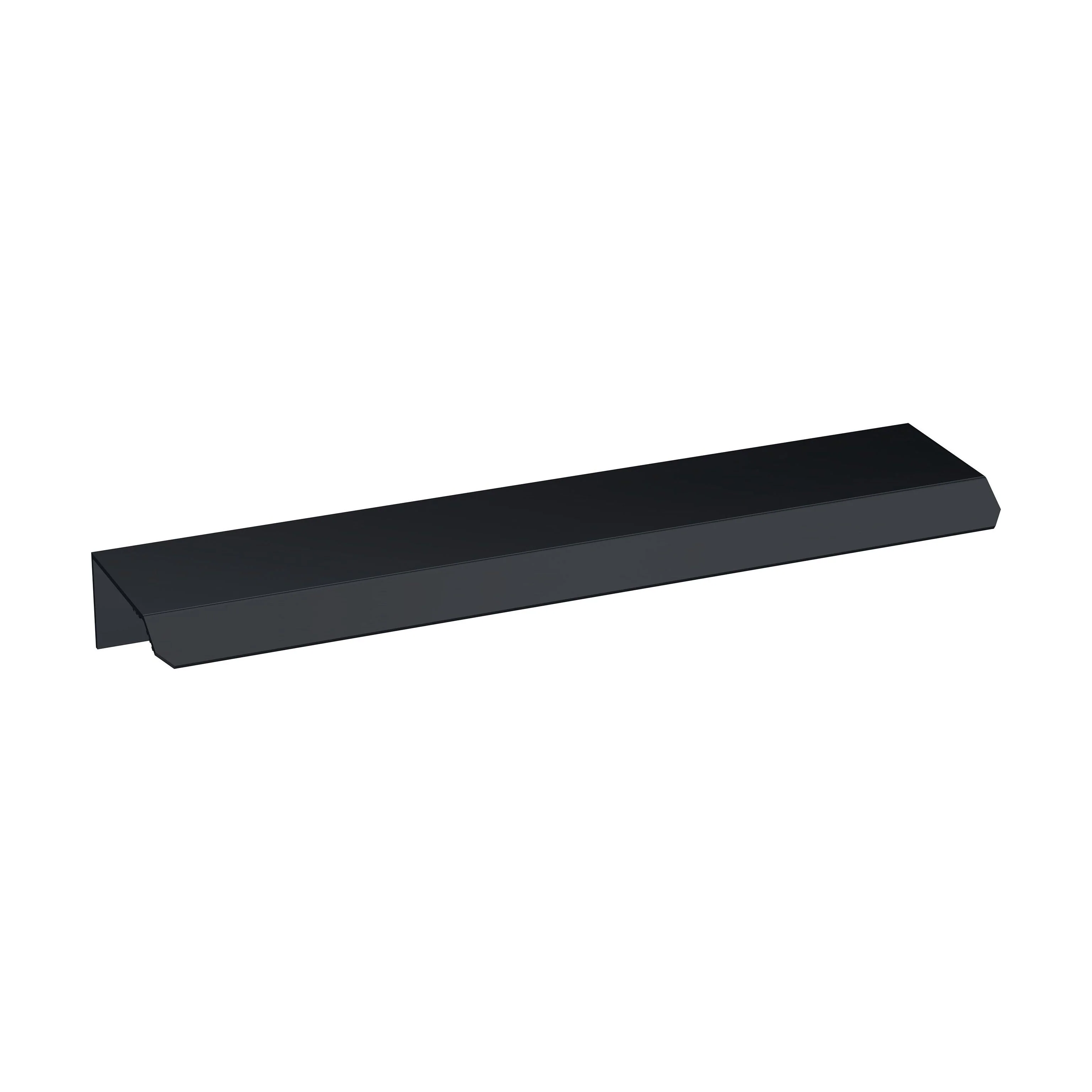 Finger Pull Handle, 150mm (96mm Centres) - Matt Black