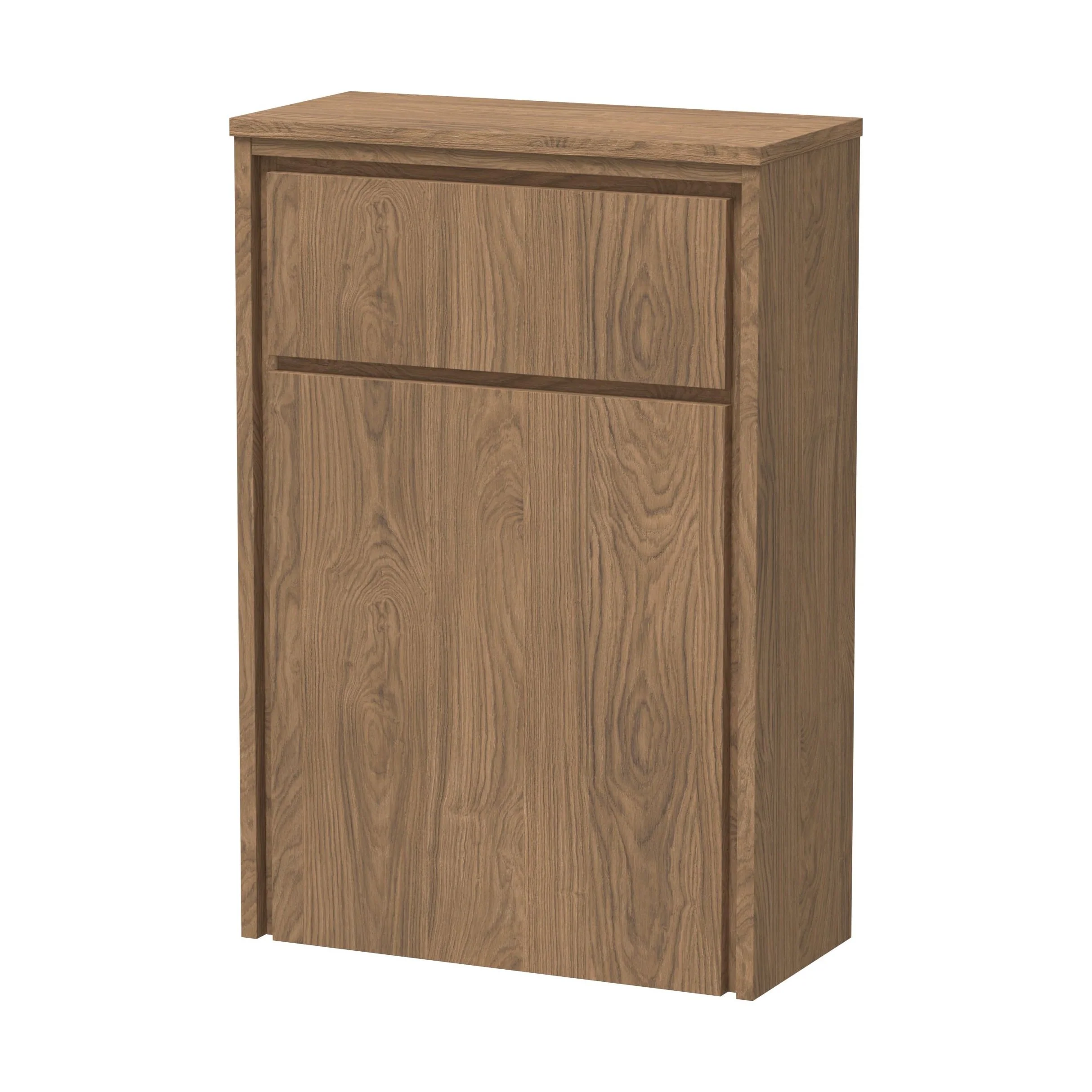 Contemporary Floor Standing WC Unit - 818 x 555 x 260mm - Antique Oak