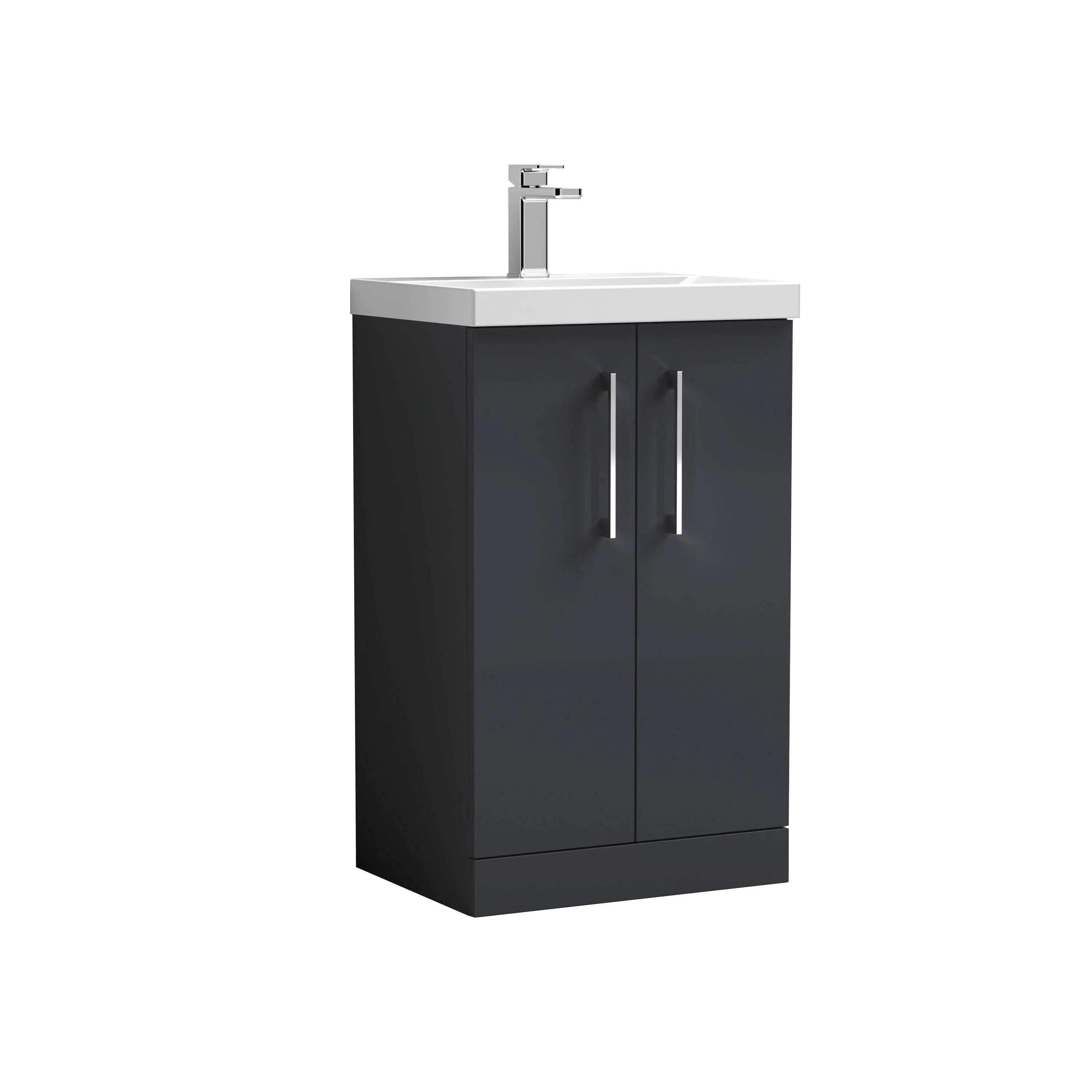 Contemporary Floor Standing Vanity Unit with Mid-Edge Basin, Choice of Size - Image 20