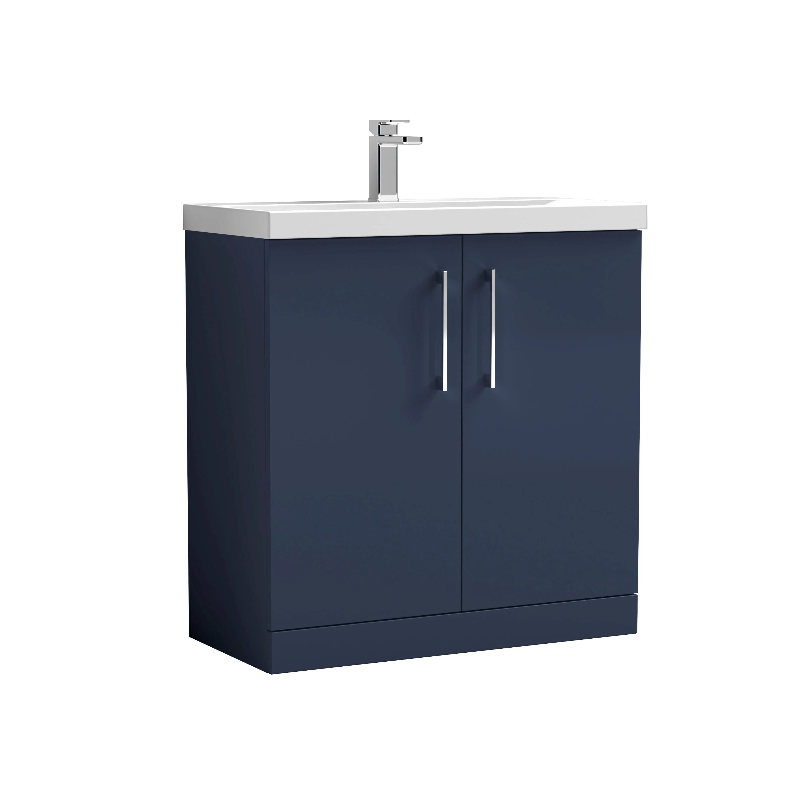 Contemporary Floor Standing Vanity Unit with Mid-Edge Basin, Choice of Size - Image 86
