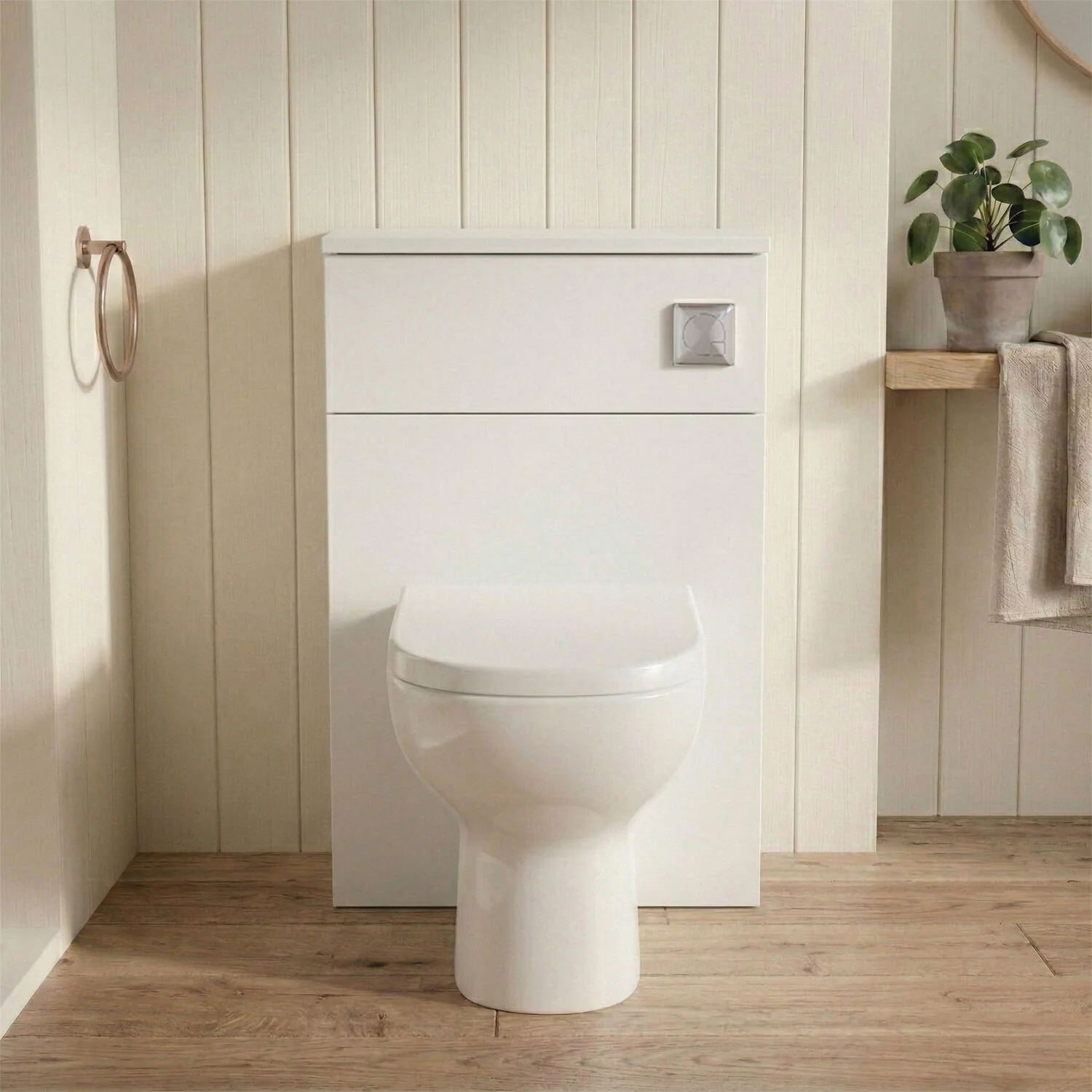 Bramshall 500mm Floor-Standing Contemporary Compact WC Toilet Unit