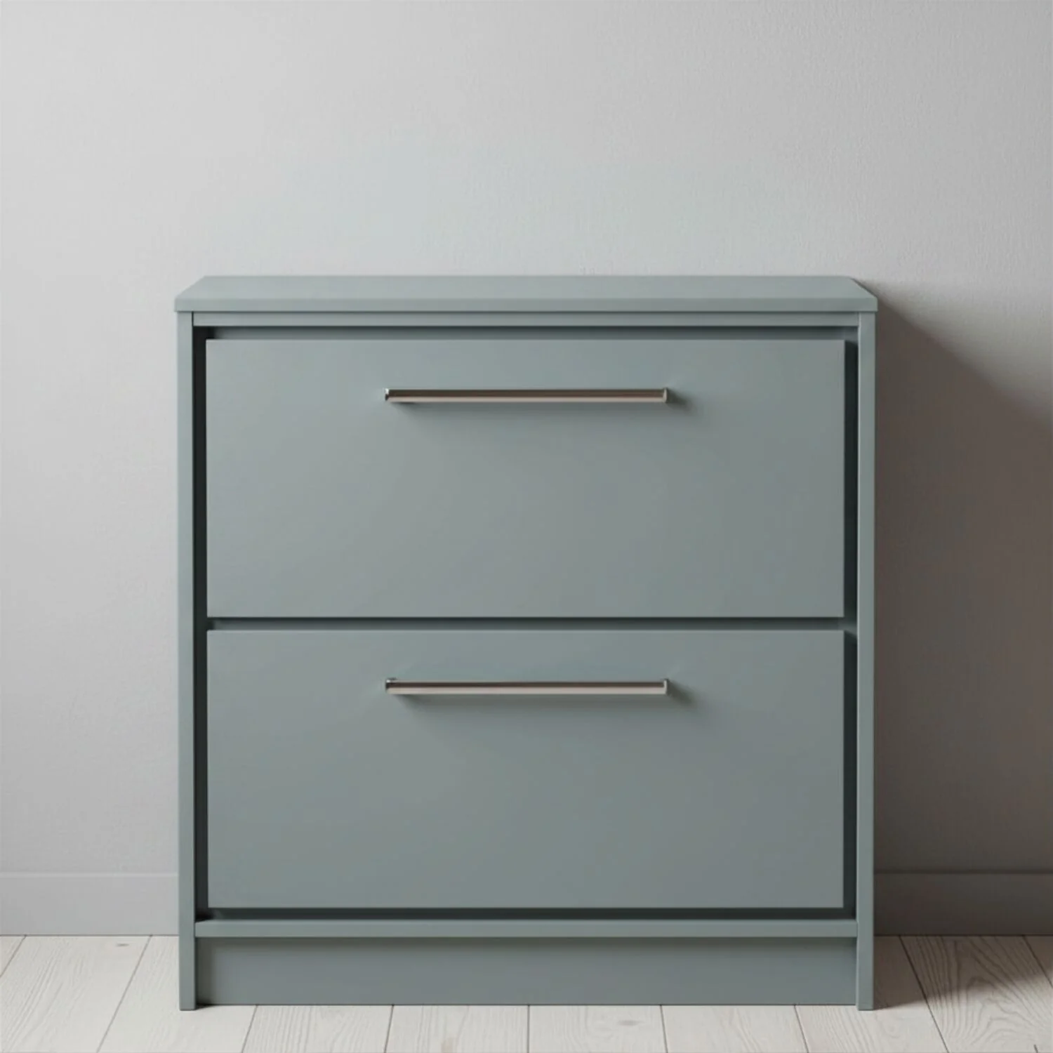 Balterley 800mm Framed Design Floor Standing 2 Drawer Vanity with Worktop - Coastal Grey