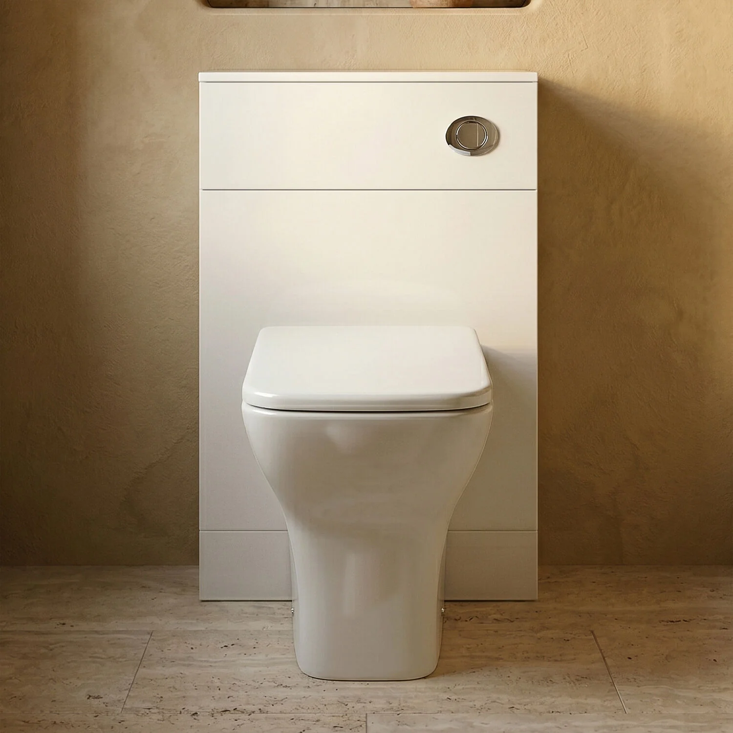 Slimline WC Unit - 500mm - Gloss White