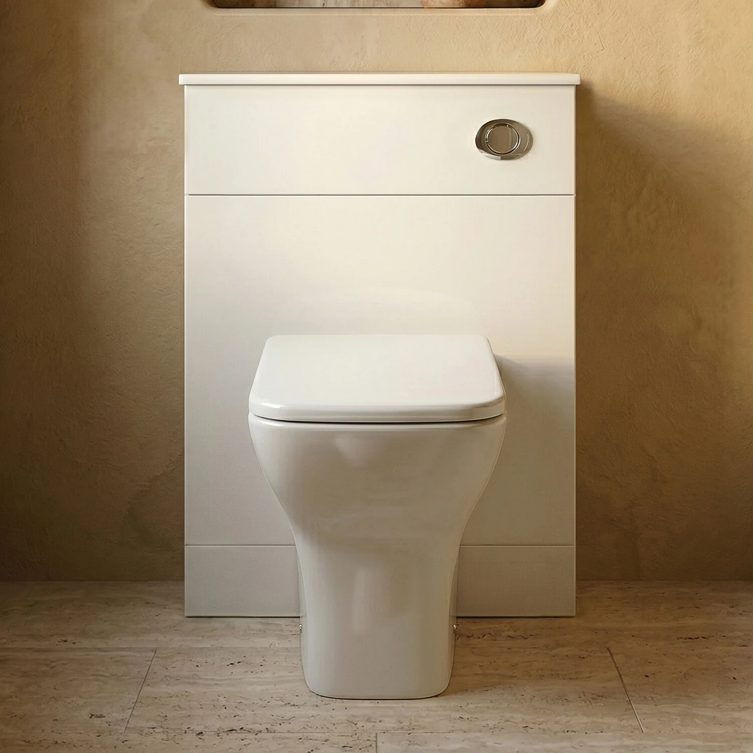 Slimline WC Unit - 600mm - Gloss White