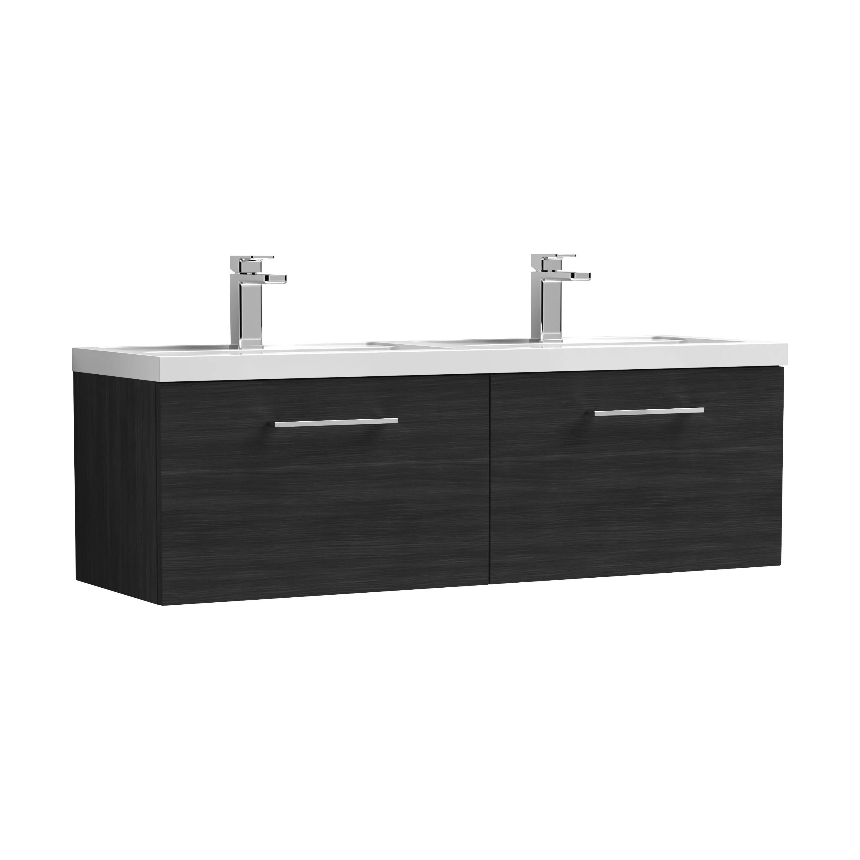 Bramshall Wall Hung 2 Drawer Vanity Basin Unit - 1200mm - Choice of Colour and Basin Type - Image 25