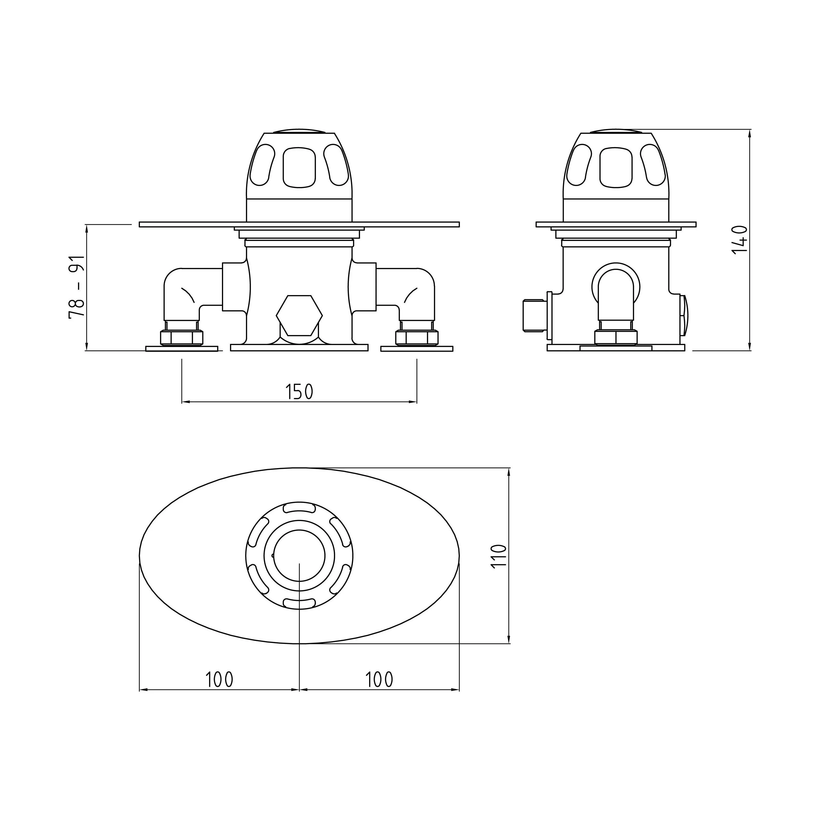 Contemporary Round Concealed Sequential Thermostatic Shower Valve - Chrome - Balterley - Image 2