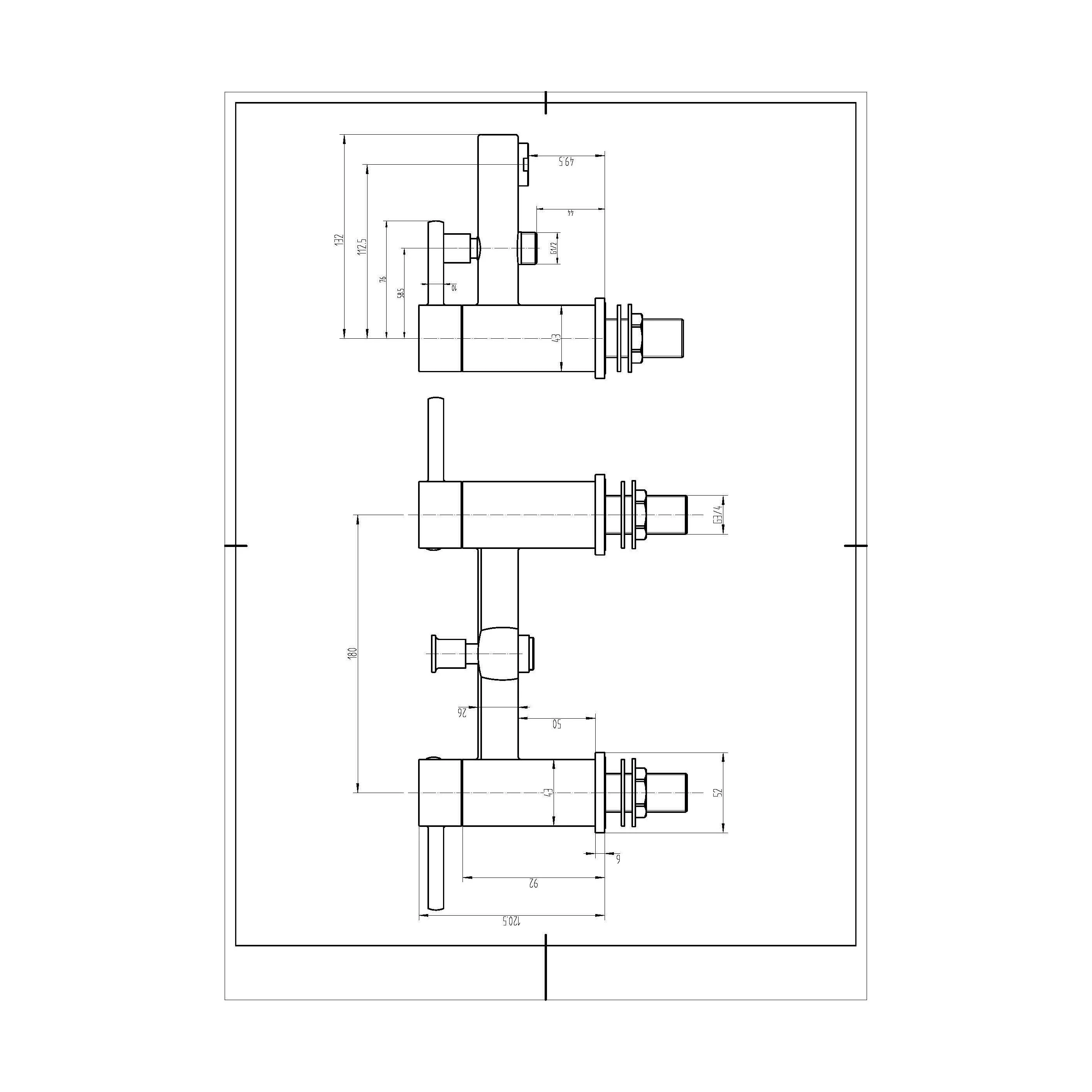 Contemporary Bath Shower Mixer Tap with Shower Kit- Chrome - Image 2