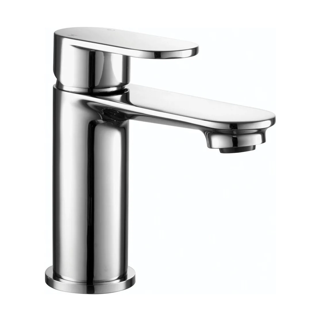Contemporary Bathroom Round Mono Basin Mixer Tap with Waste - Choice of Colour