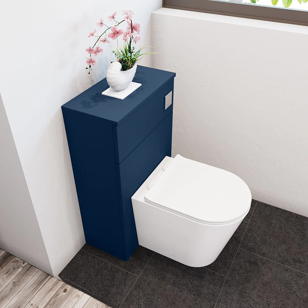 Bramshall 500mm Floor-Standing Contemporary Compact WC Toilet Unit - Image 19