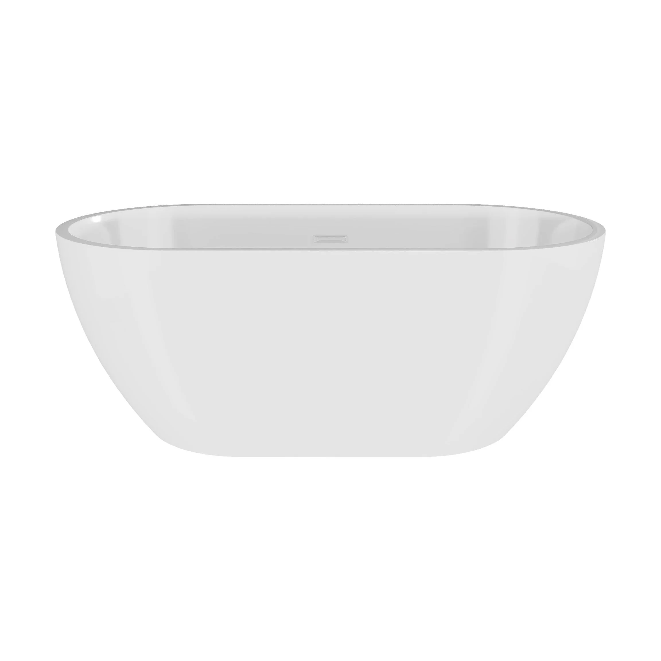 Contemporary Oval Freestanding Bath with Waste, Double Ended - Choice of Size - Image 12