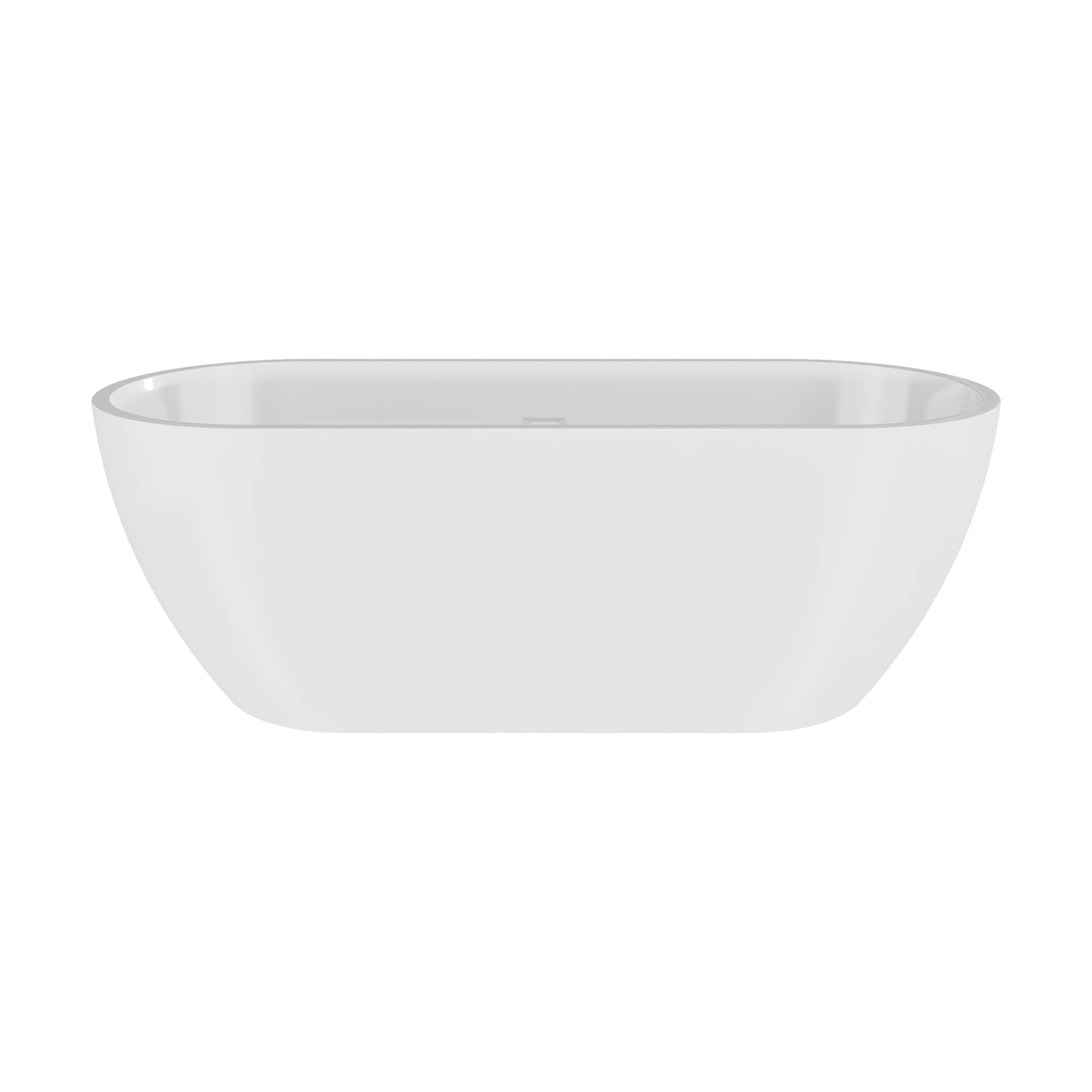 Contemporary Oval Freestanding Bath with Waste, Double Ended - Choice of Size - Image 14