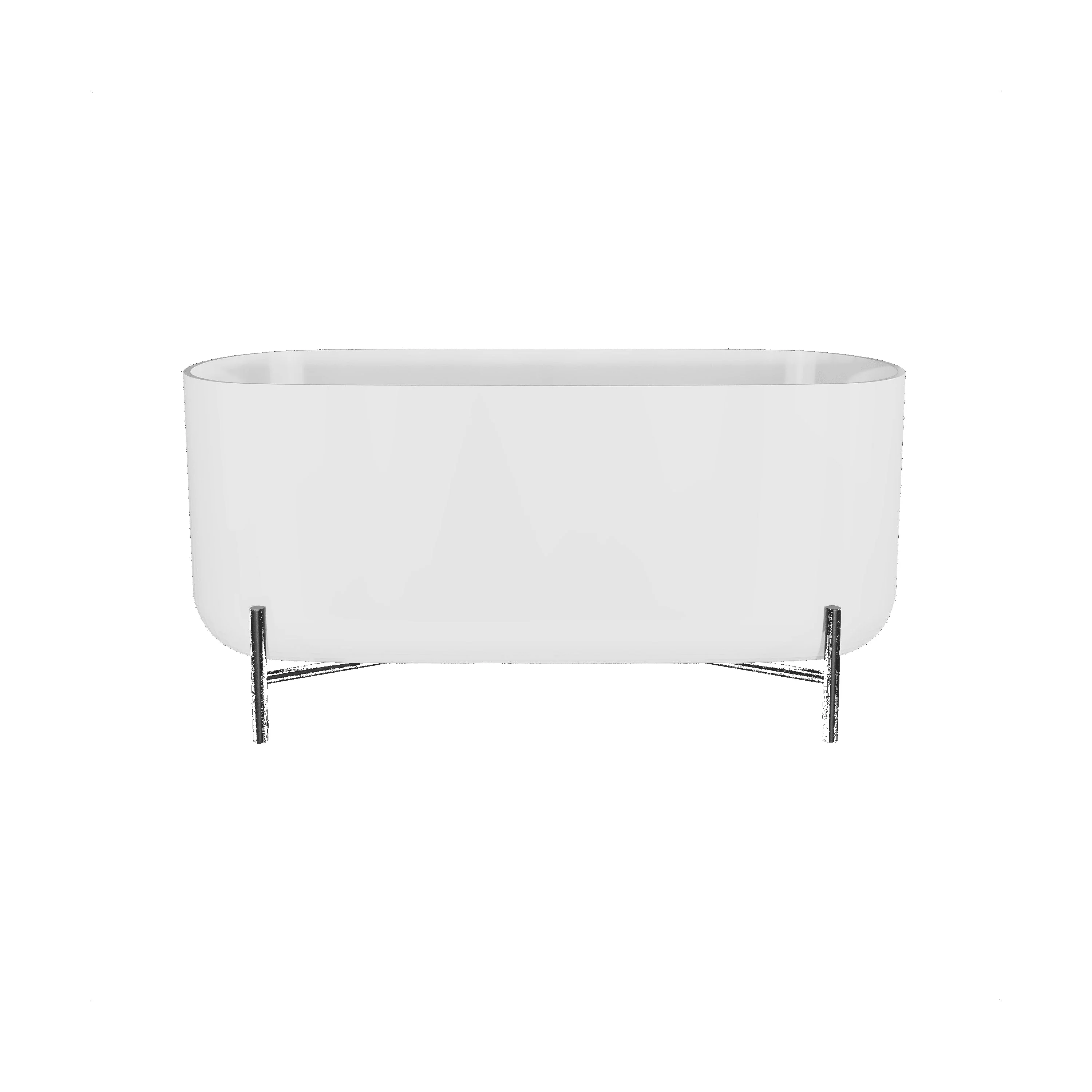 Contemporary Oval Freestanding Bath with Stand - Choice of Size - Image 12