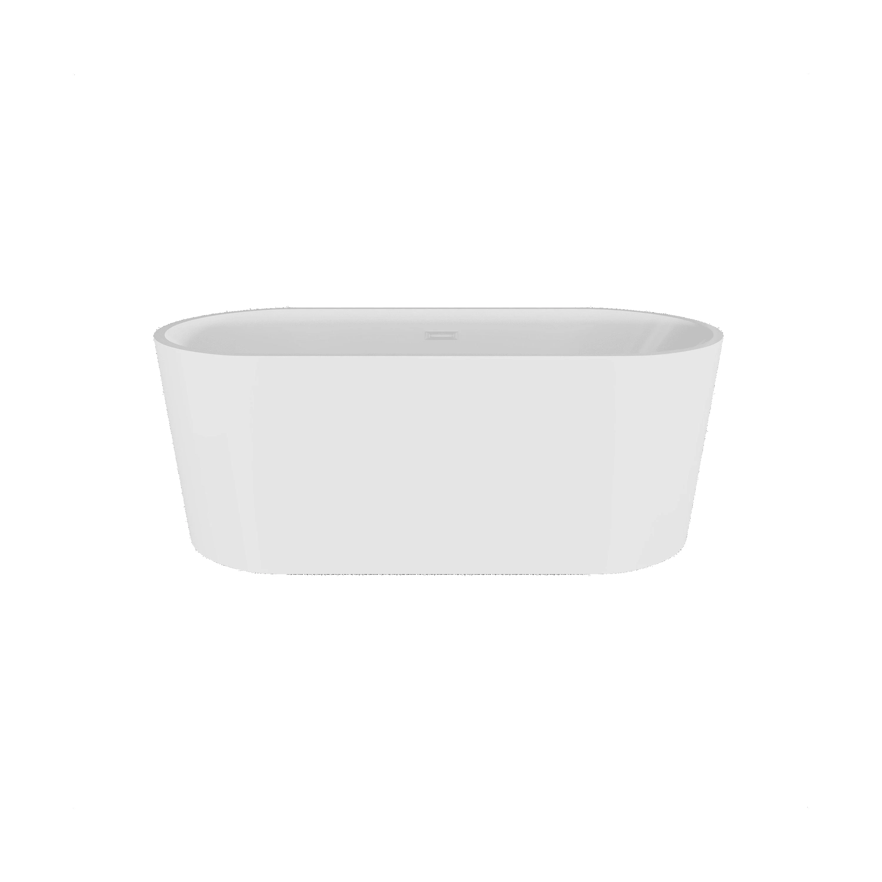 Contemporary Rounded Rectangular Freestanding Bath with Waste - Choice of Size - Image 11