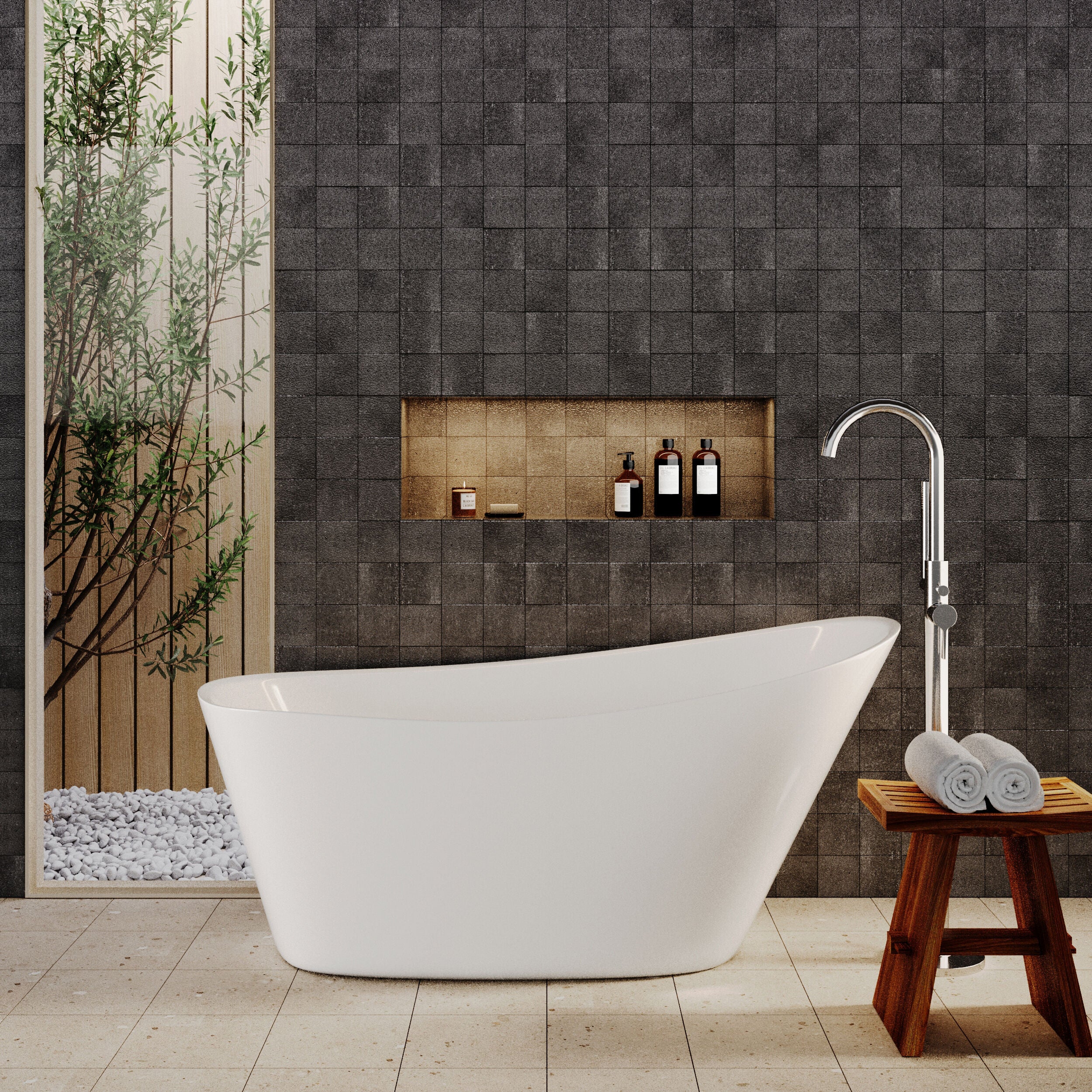 Contemporary Slipper Freestanding Bath from Balterley - Elegant Bath in Multiple Sizes - Image 9