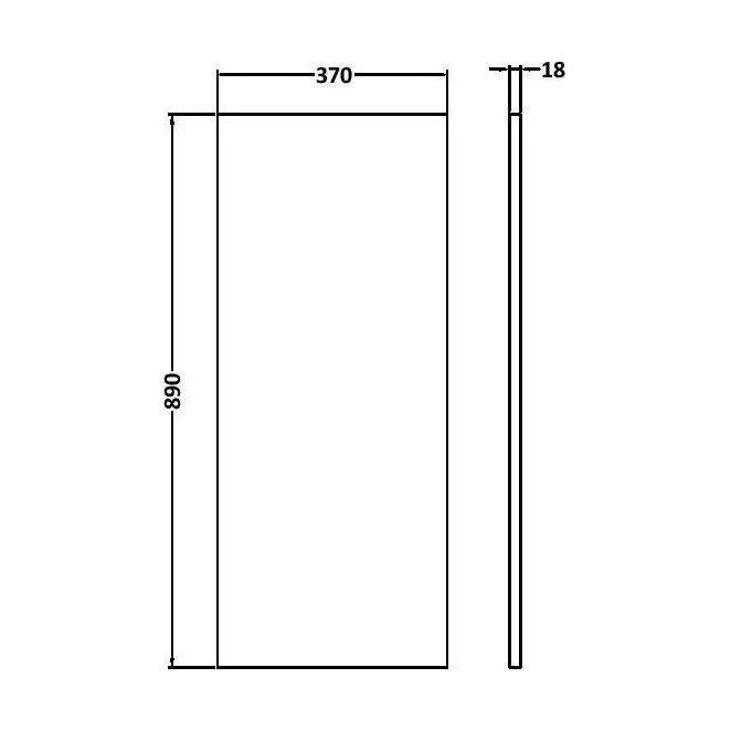 Decorative End Panel GLWHT - Image 2