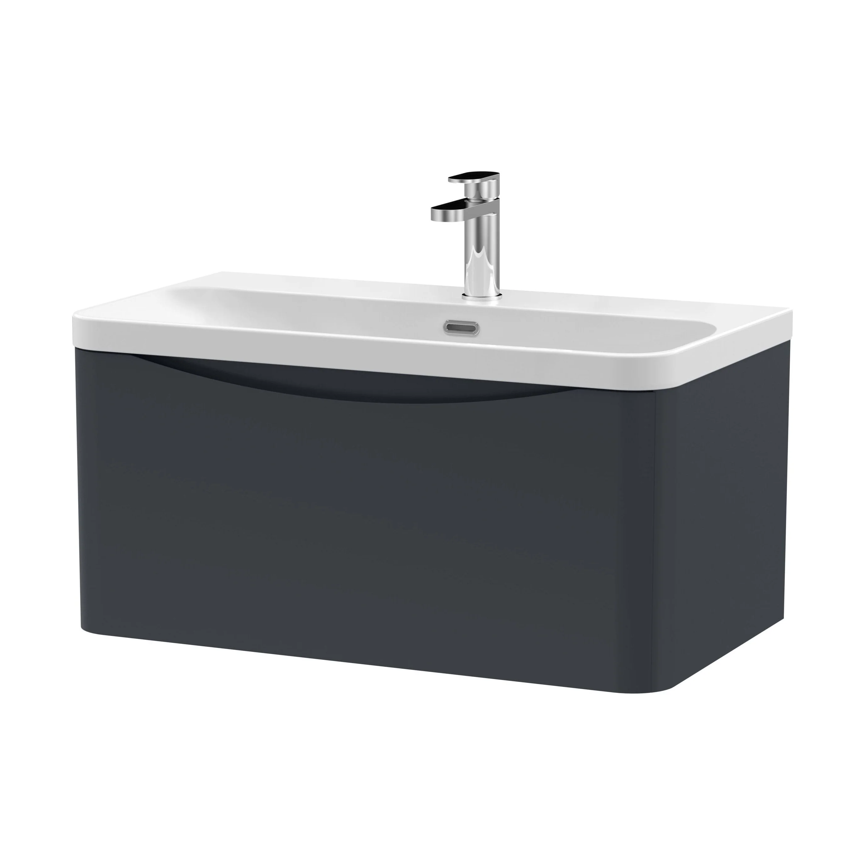 Dunwood Contemporary 1 Drawer Vanity Basin Unit, Choice of Size and Colour - Image 36