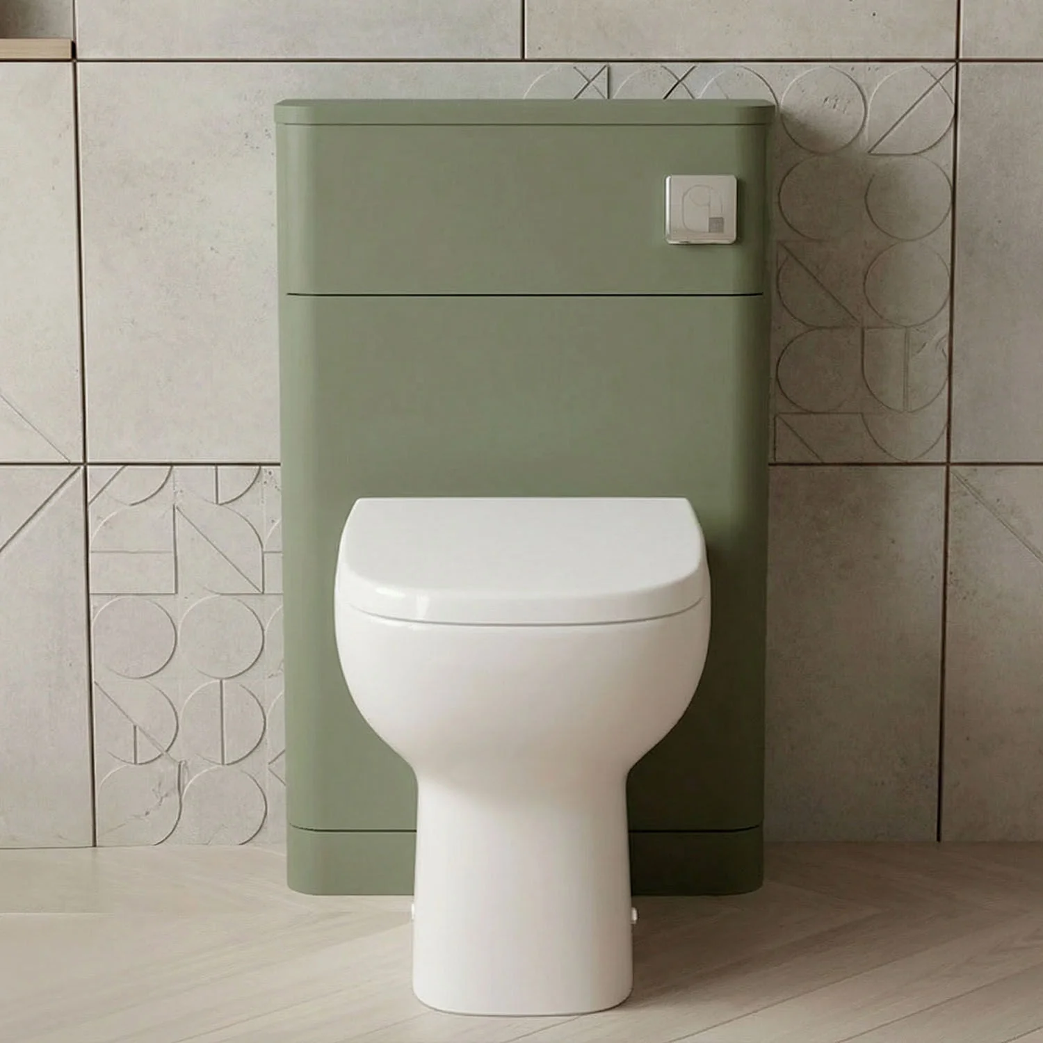 Aldershawe Modern Floor Standing Soft Square WC Toilet Unit – 550mm - Image 3