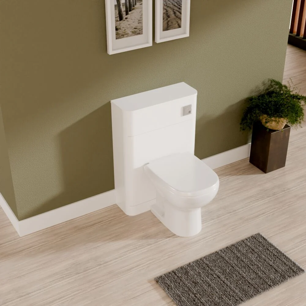 Aldershawe Modern Floor Standing Soft Square WC Toilet Unit – 550mm - Image 7