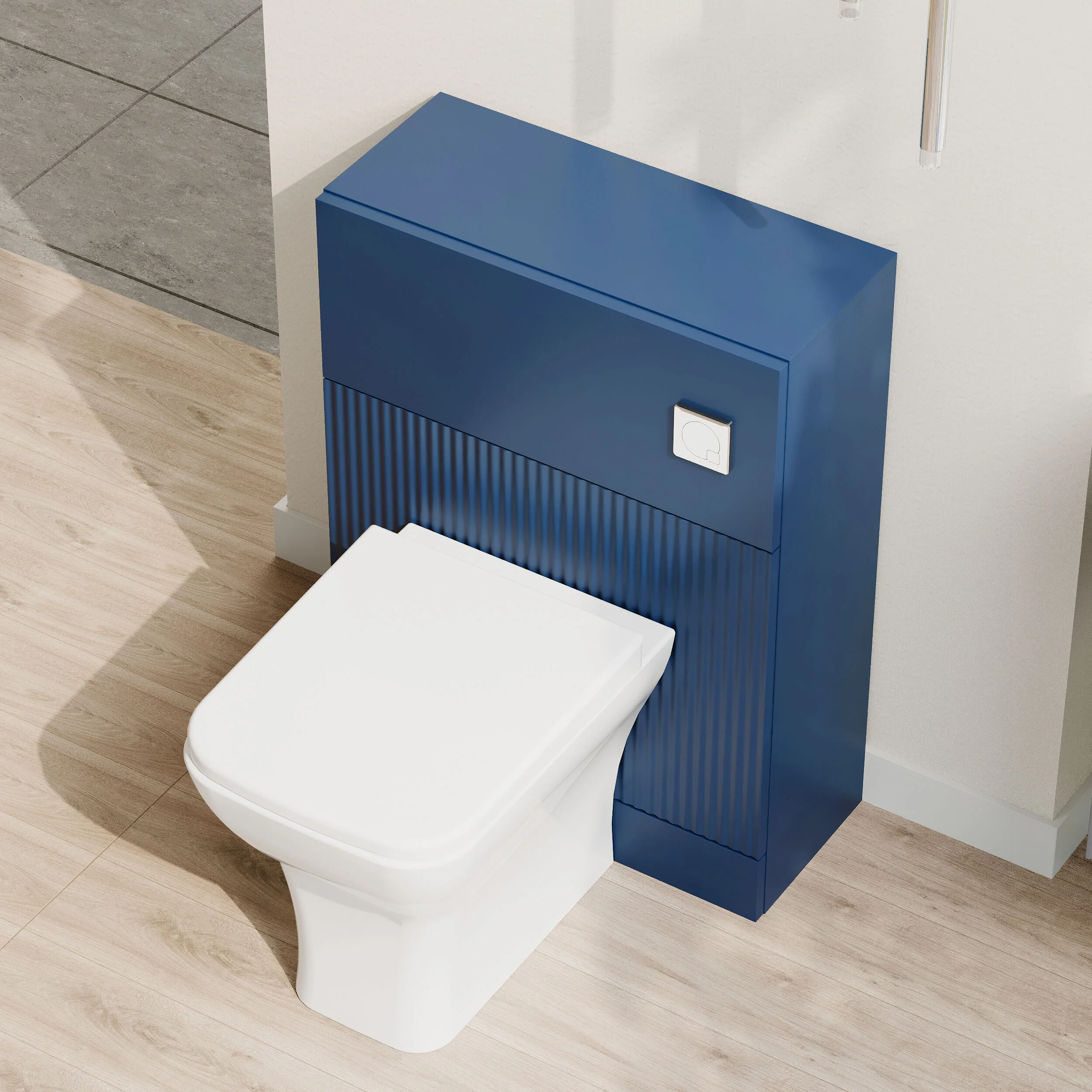 Balterley Tixall Fluted Front Floor Standing WC Unit, 500mm, Choice of Colour - Image 14