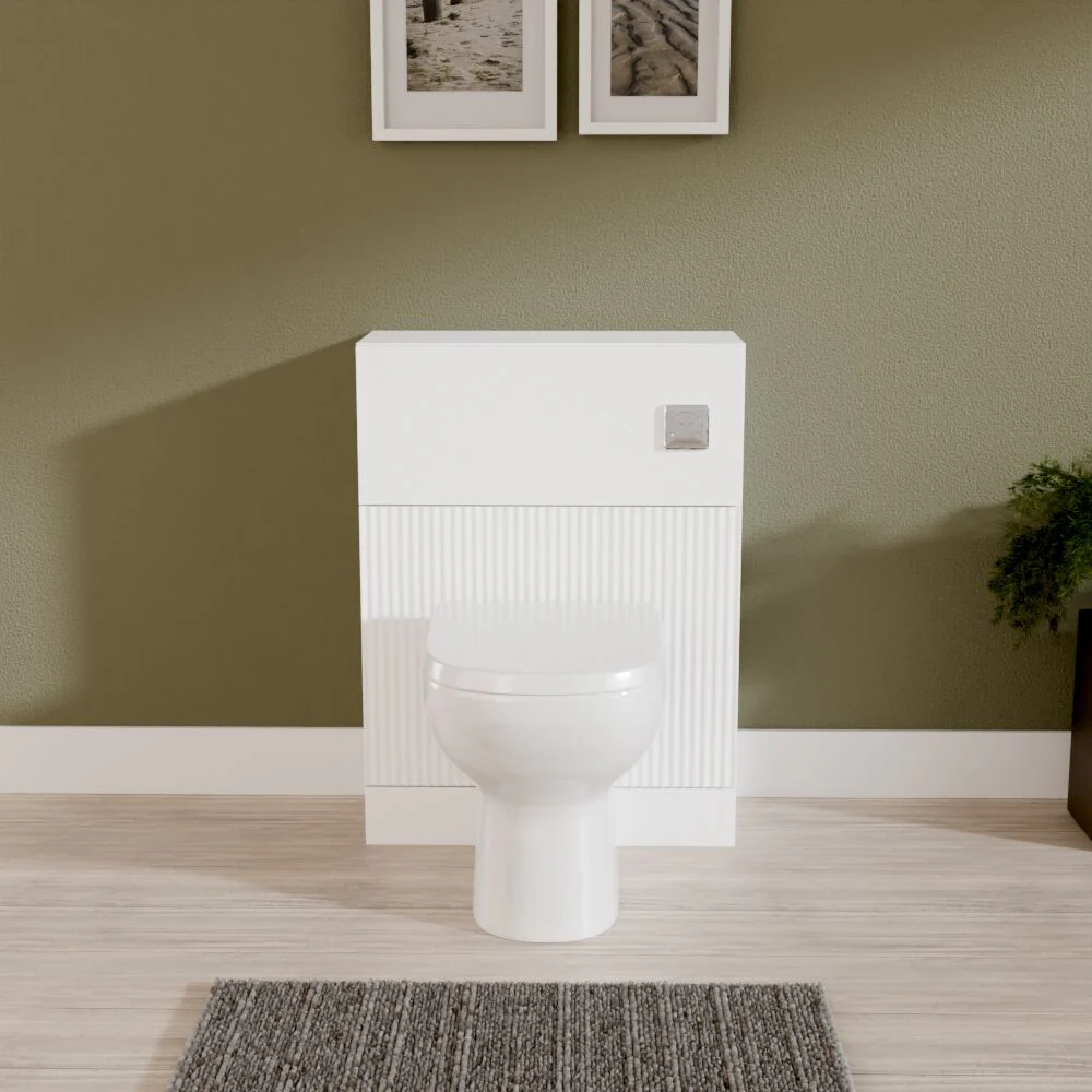Balterley Tixall Fluted Front Floor Standing WC Unit, 500mm, Choice of Colour - Image 6