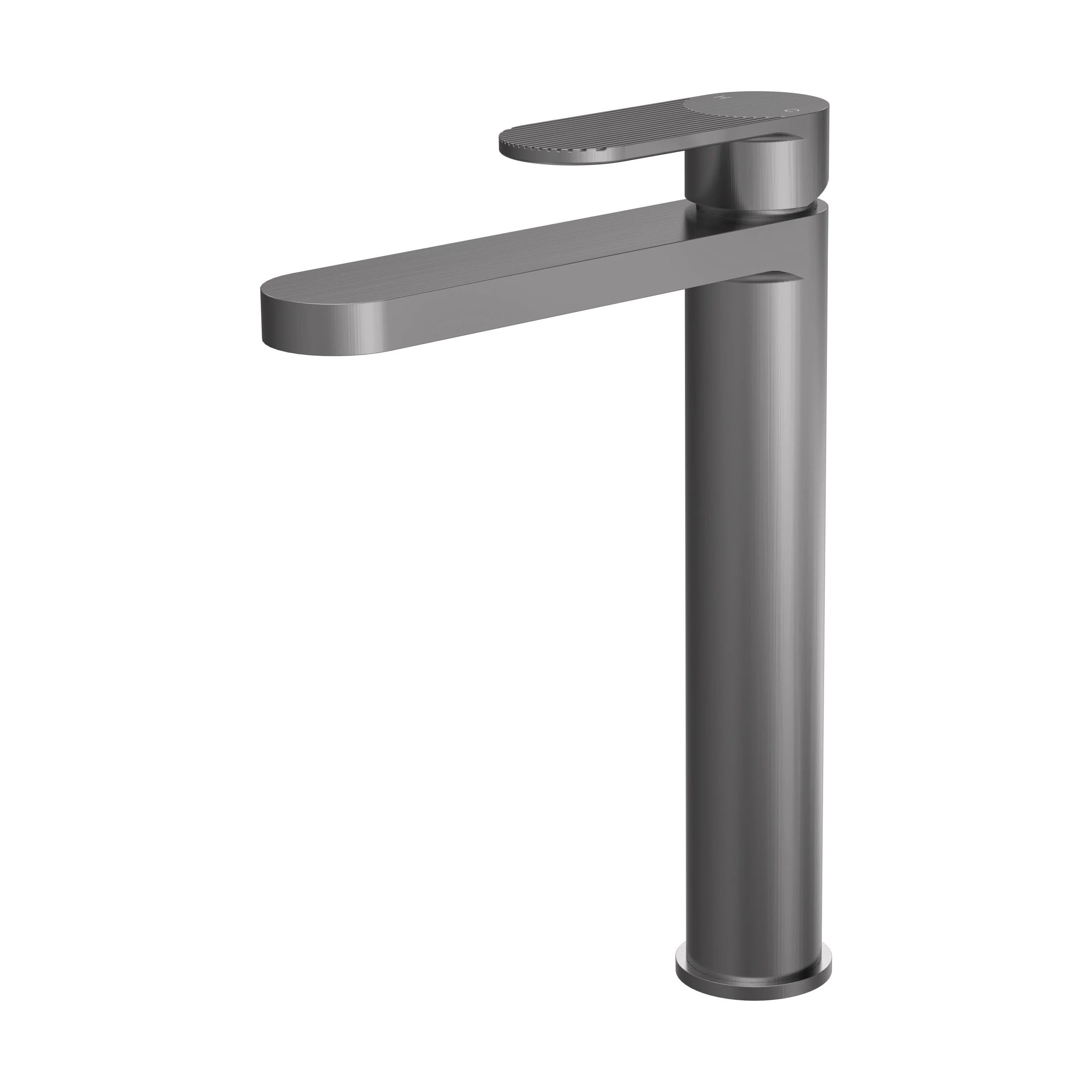 Fluted High Rise Mono Basin Mixer