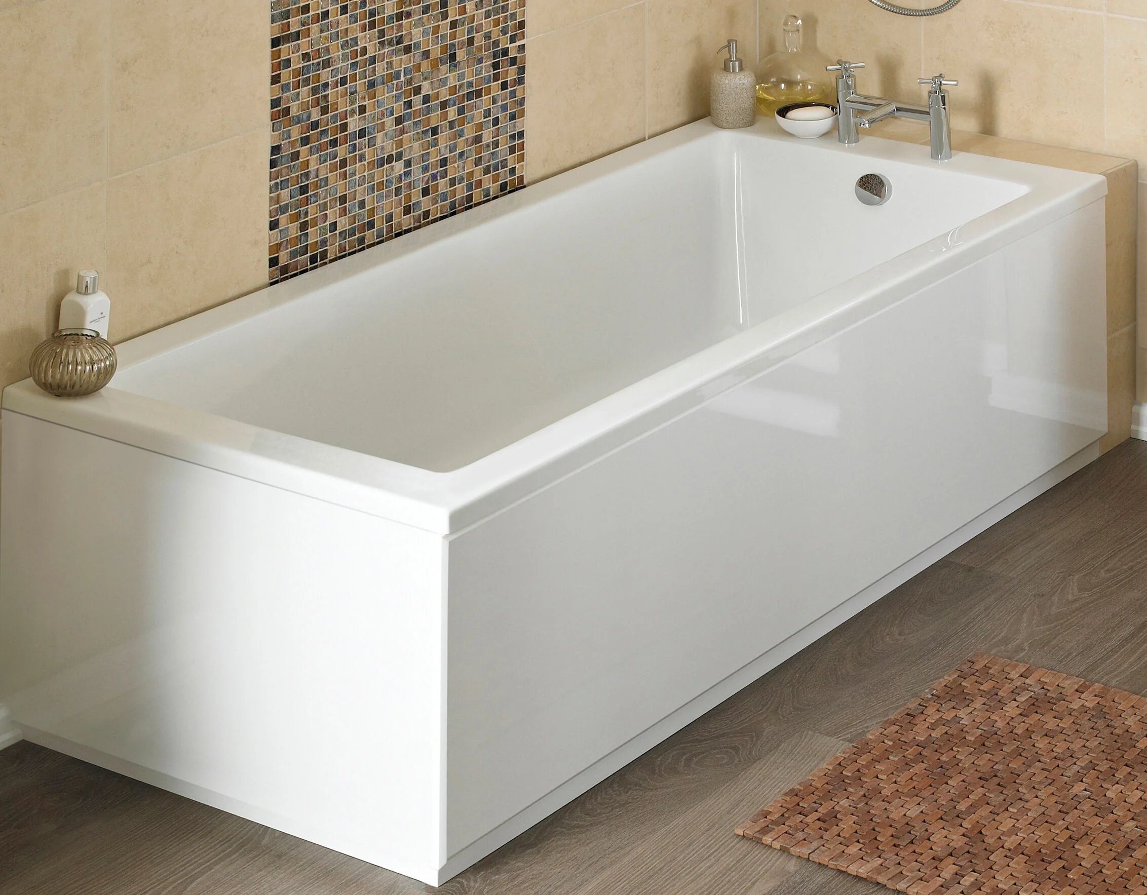 Gloss White MDF Bath End Panel - Choice of Size - Image 4