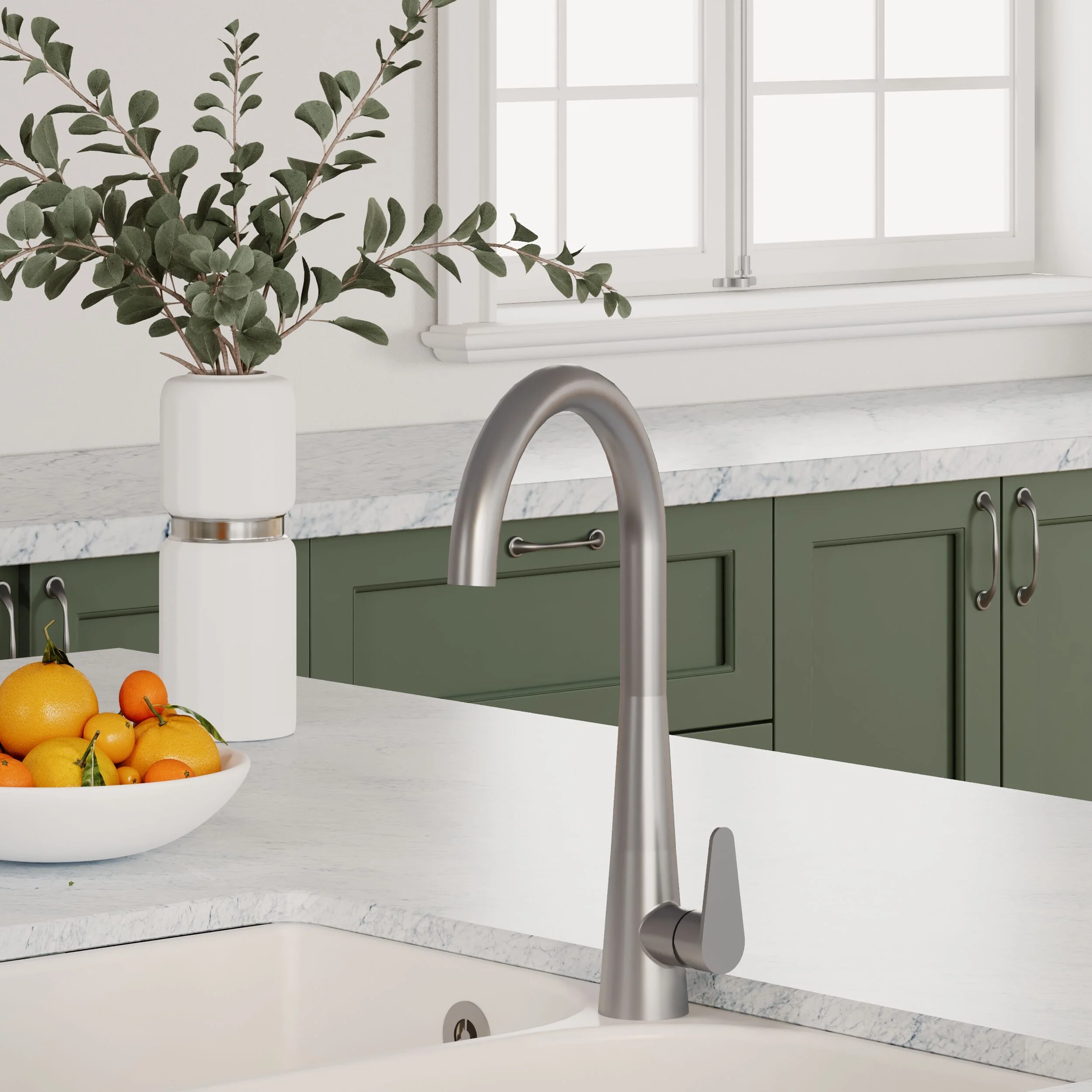 Tatenhill Kitchen Mono Sink Mixer Tap - Single or Dual Lever, Choice of Colour - Image 22