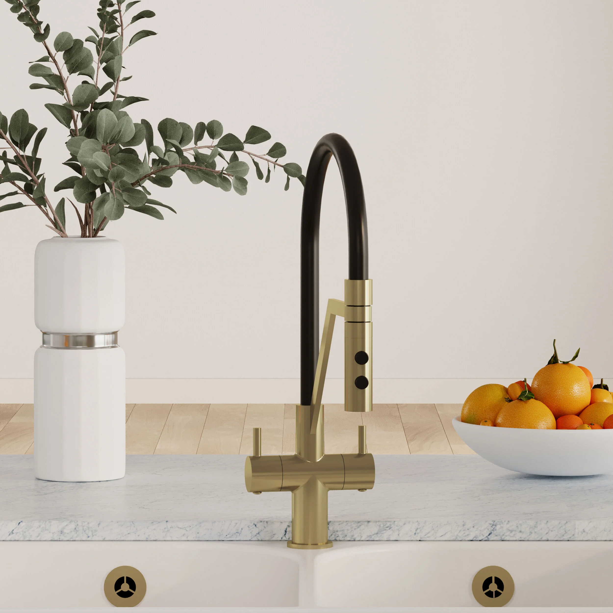 Haughton Kitchen Mono Mixer Tap - Single or Dual Lever, Choice of Colour - Image 15