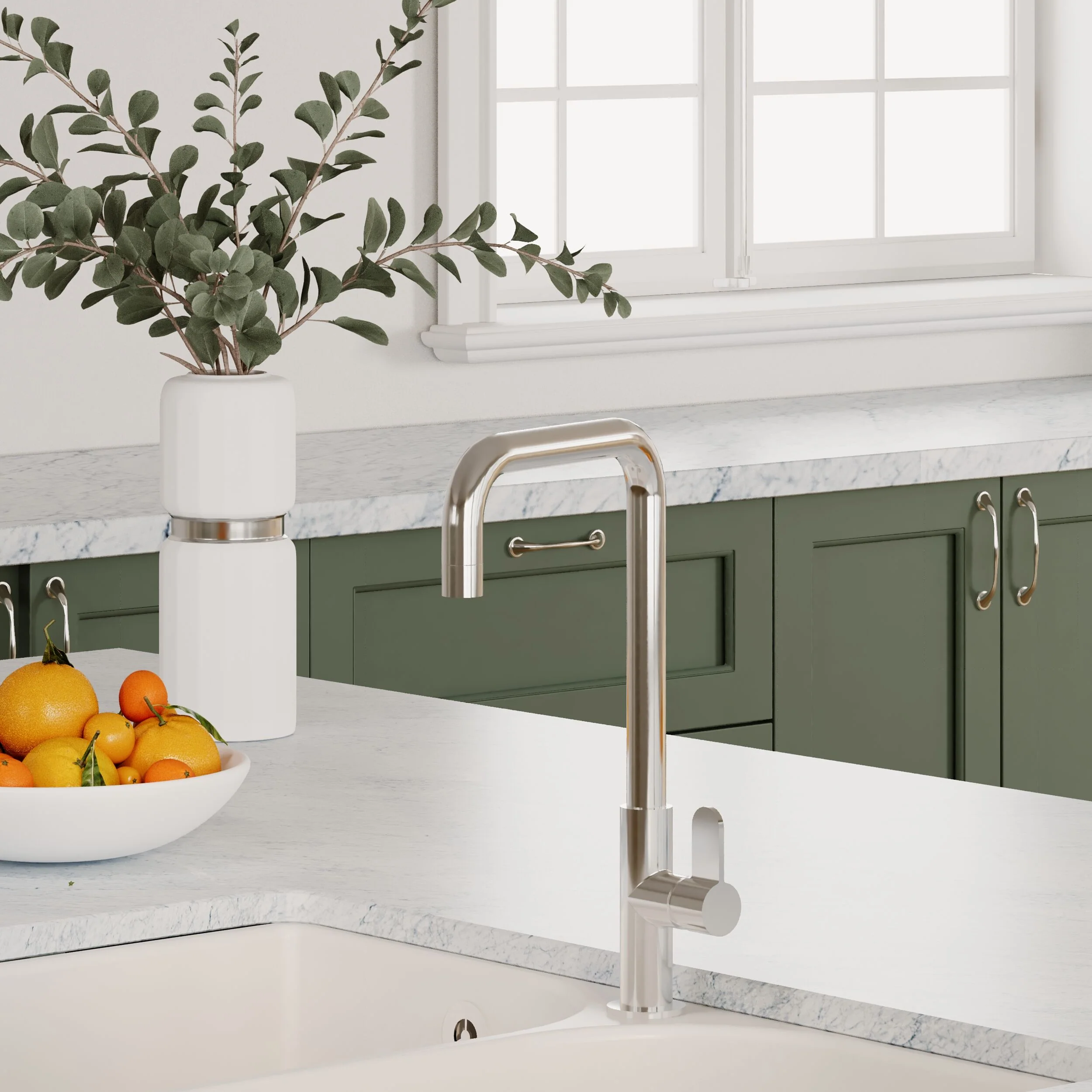 Warslow Kitchen Mono Mixer Tap - Single or Dual Lever, Choice of Colour - Image 18