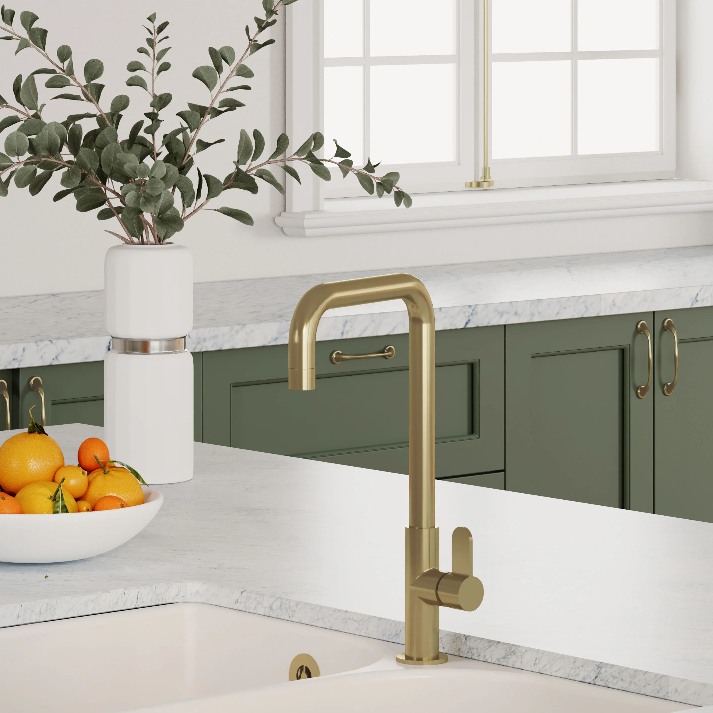 Warslow Kitchen Mono Mixer Tap - Single or Dual Lever, Choice of Colour - Image 24
