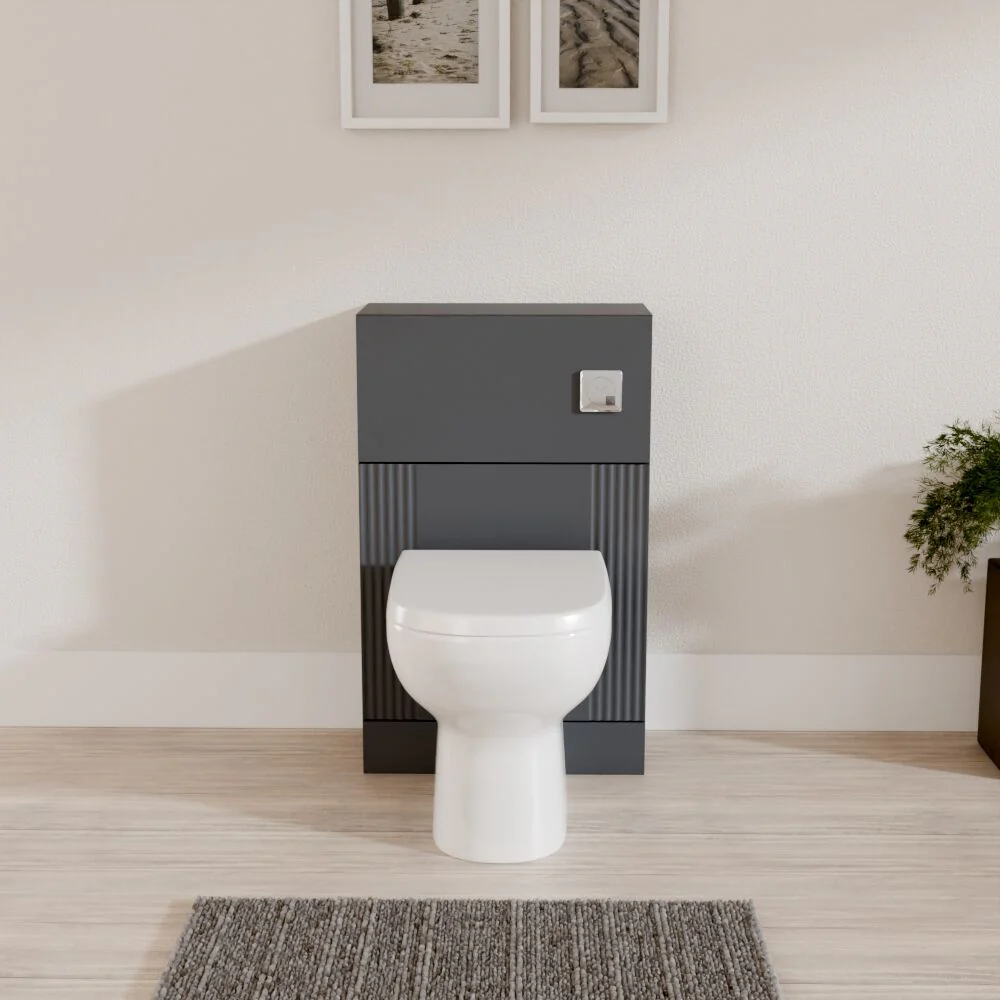 Belvide Modern Bathroom Retro Floor Standing WC Back to Wall Toilet Unit, 500mm, Choice of Colour - Image 7