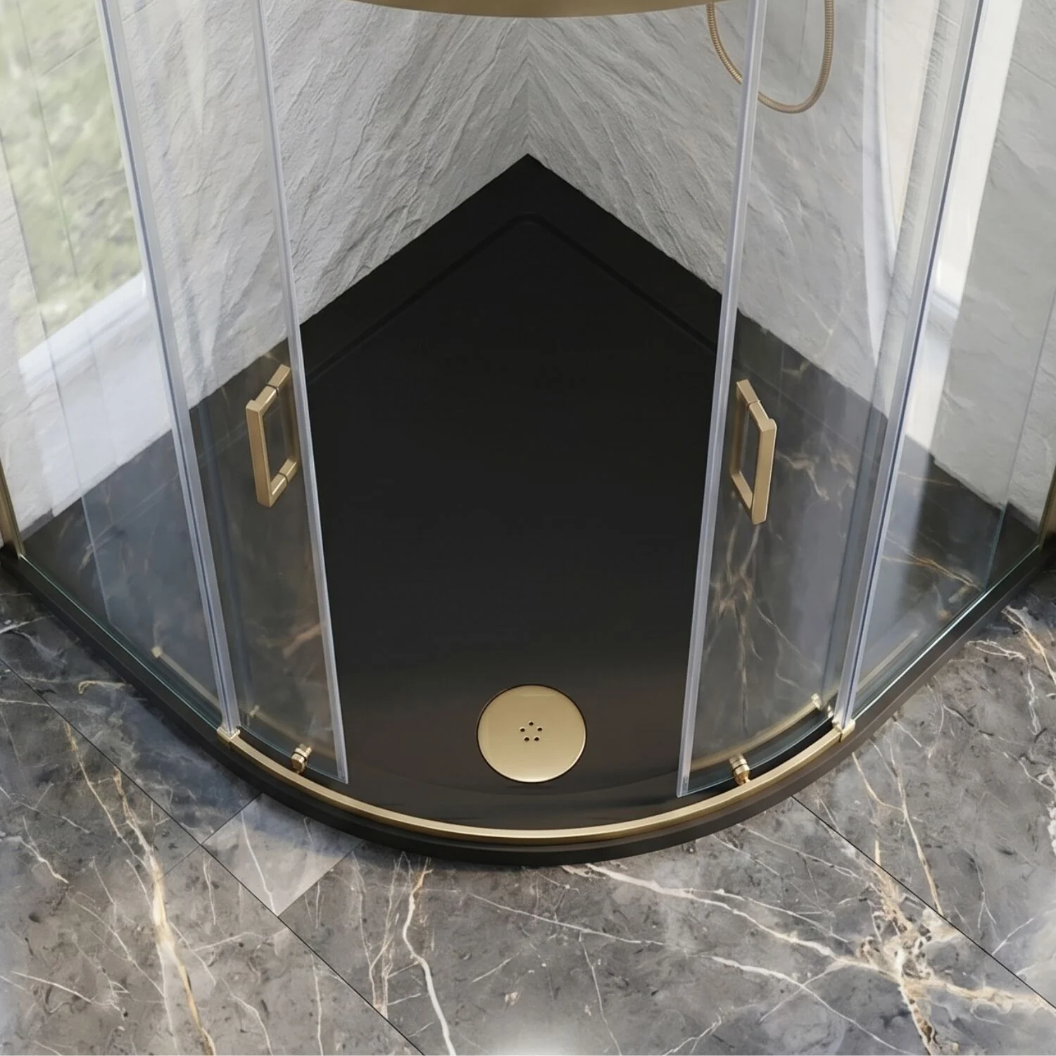 Contemporary Fast Flow Shower Tray Waste with Cover - Multiple Finishes (116x116x99mm) - Image 3