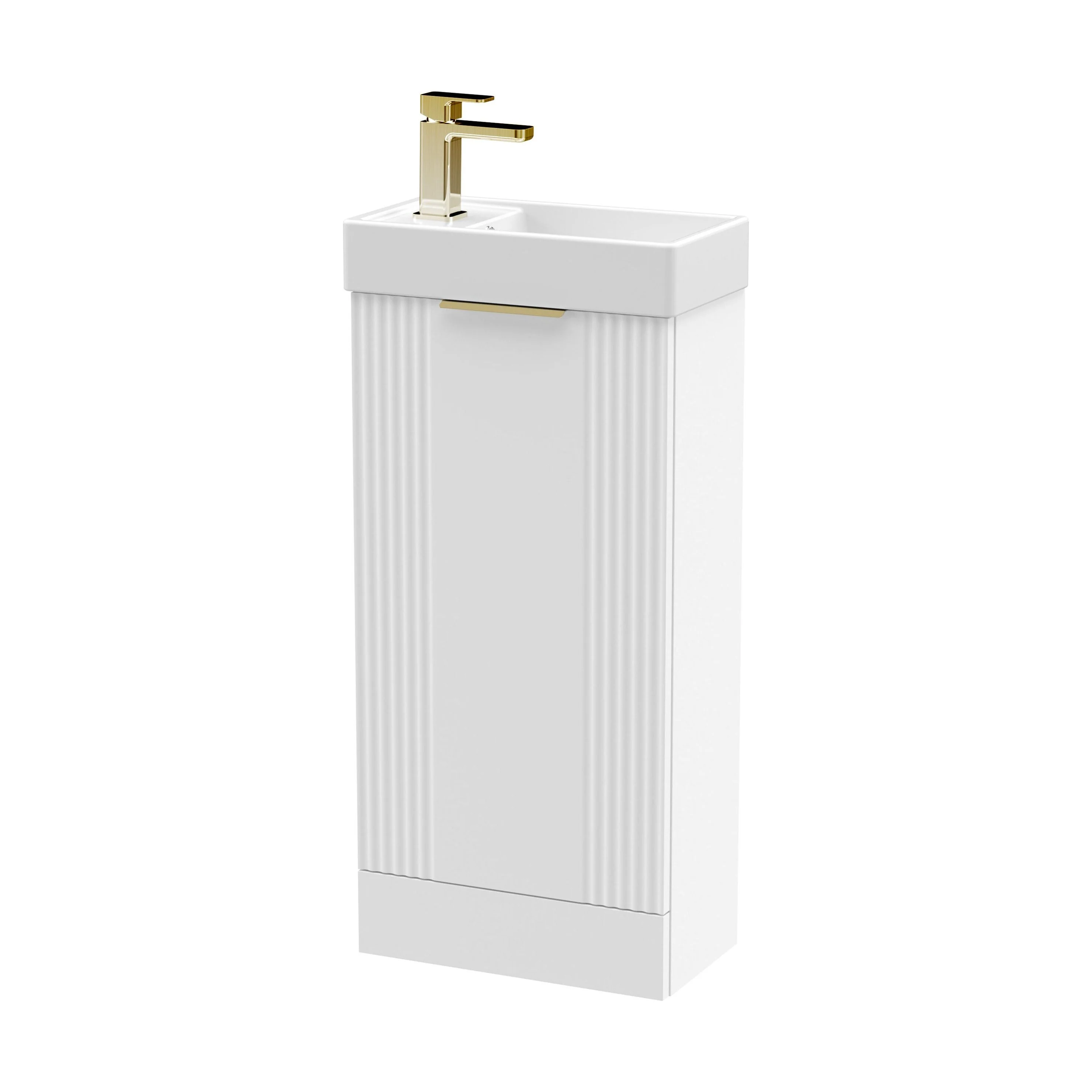 Belvide Retro Floor Standing  Bathroom Cloakroom Vanity Basin Unit - 781 x 400 x 222mm - Multiple Colours - Image 56