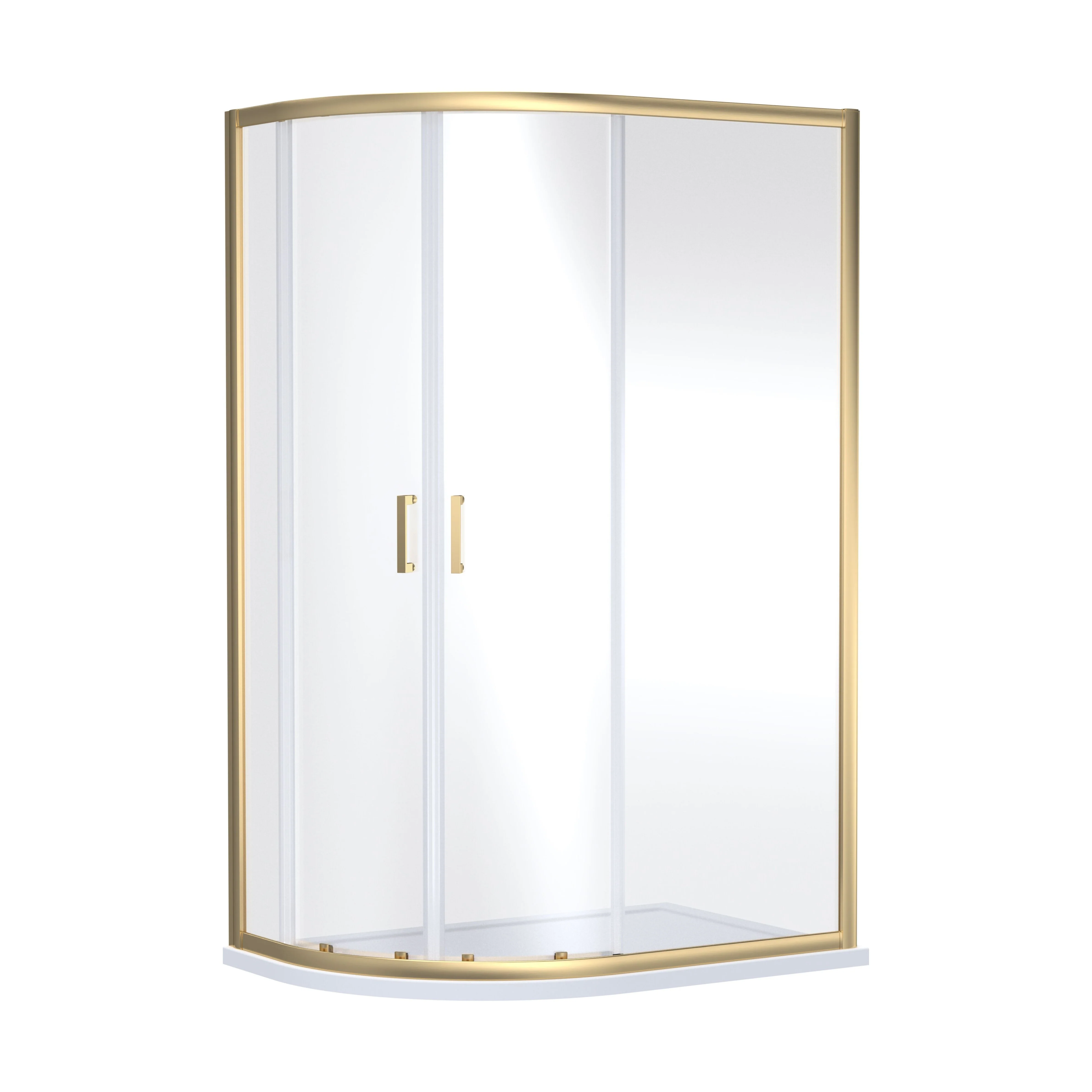 Almington 6mm Toughened Safety Glass Offset Quadrant Shower Enclosure - H: 1900mm - Choice of Profile Finish - Image 5