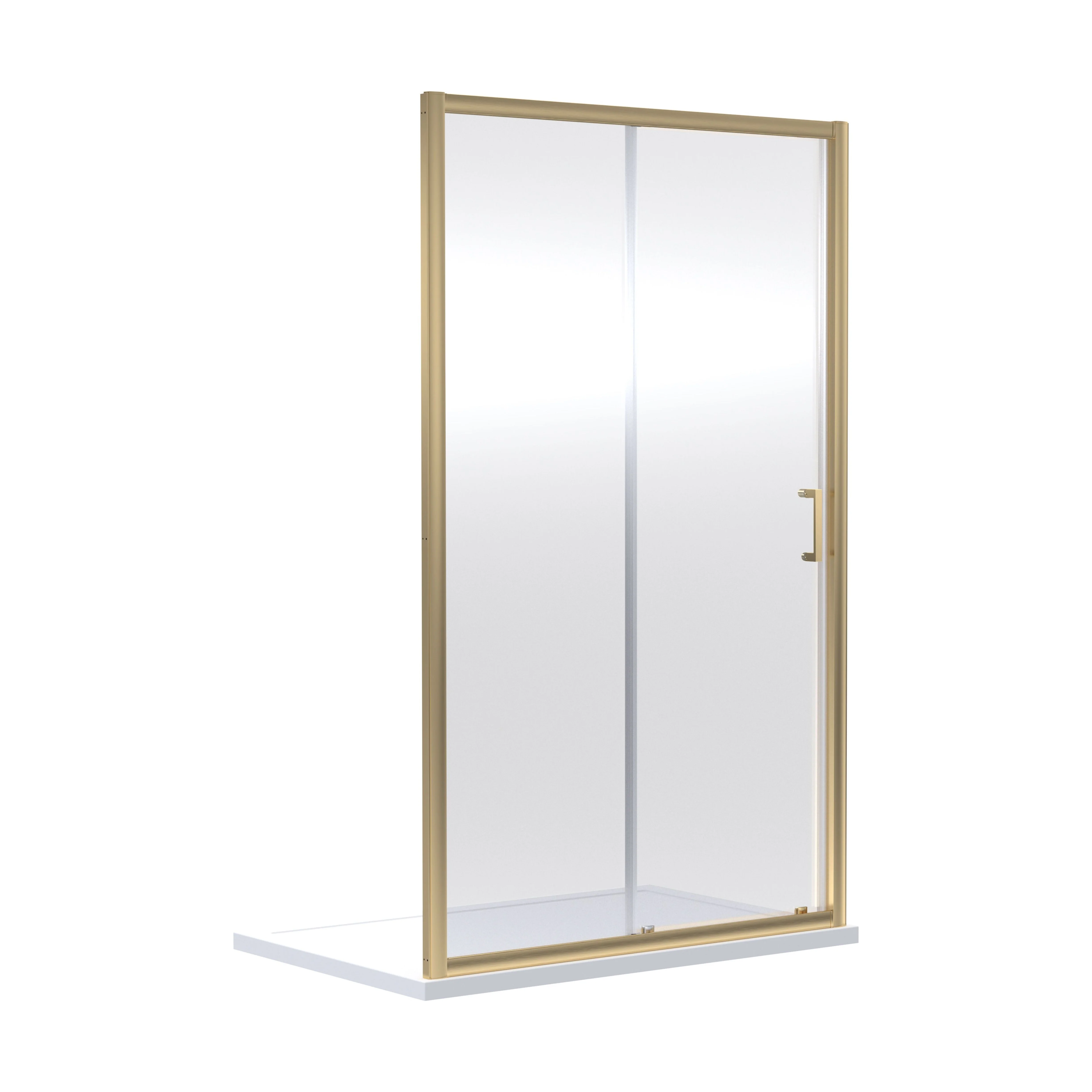 Almington 6mm Toughened Safety Glass Sliding Shower Door - H: 1900mm - Choice of Profile Finish - Image 5
